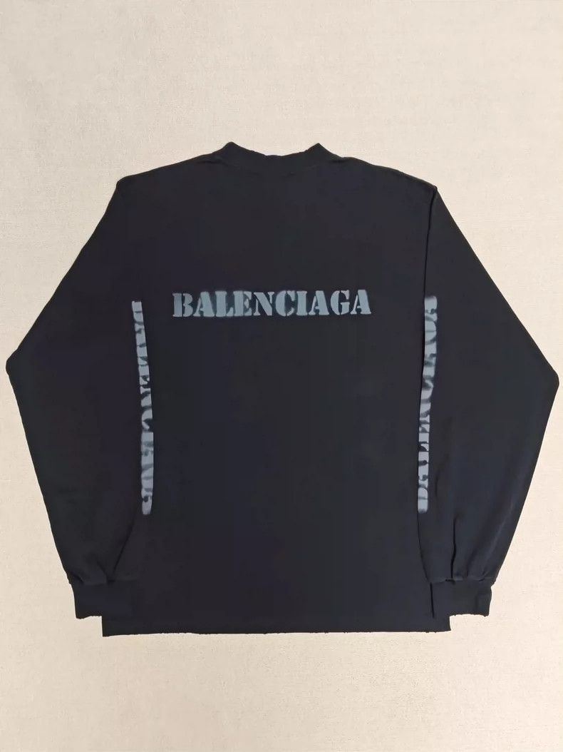 Balenciaga balenciaga long sleeve logo sweatshirt Size US XS / EU 42 / 0 - 2 Thumbnail