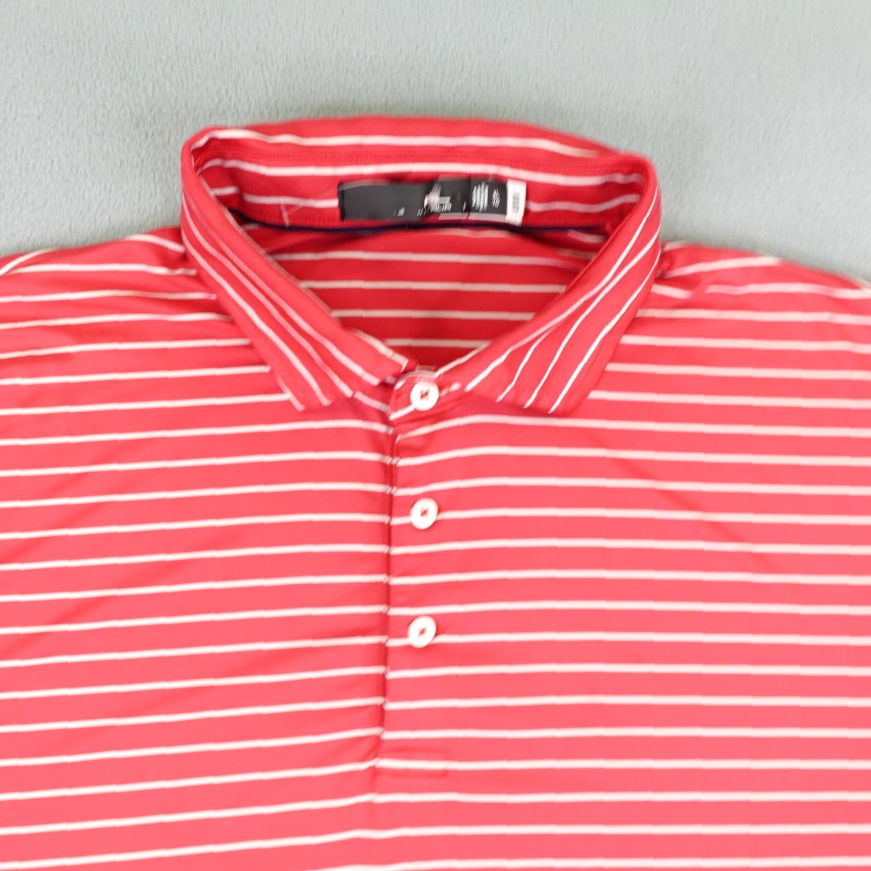 Ralph Lauren Ralph Lauren RLX Polo Shirt Mens XL Pink White Stripes Polo Golf Shirt XL Pink White Stripes Mens Size US XL / EU 56 / 4 - 2 Thumbnail