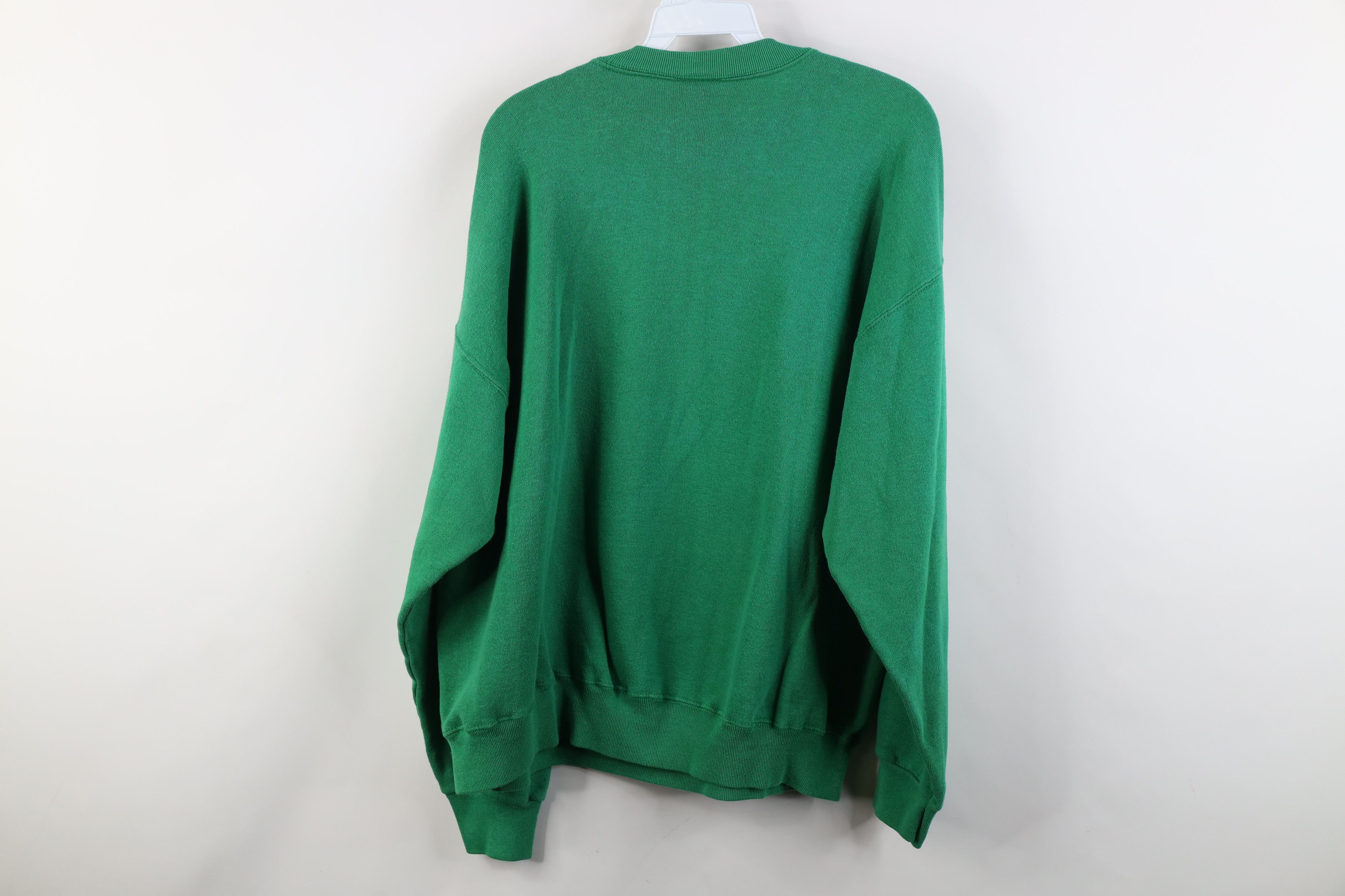 Vintage Vintage 90s Streetwear Merry Christmas Sweatshirt Green USA Size XL / US 12-14 / IT 48-50 - 12 Thumbnail
