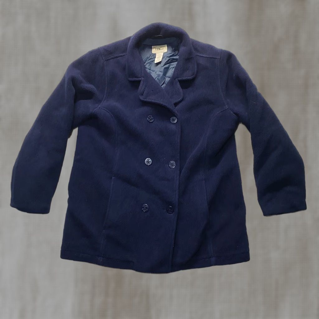 Vintage LL Bean Jacket Polartec Fleece Lined Full Button Women's L Large Business Coat Size L / US 10 / IT 46 - 1 Thumbnail
