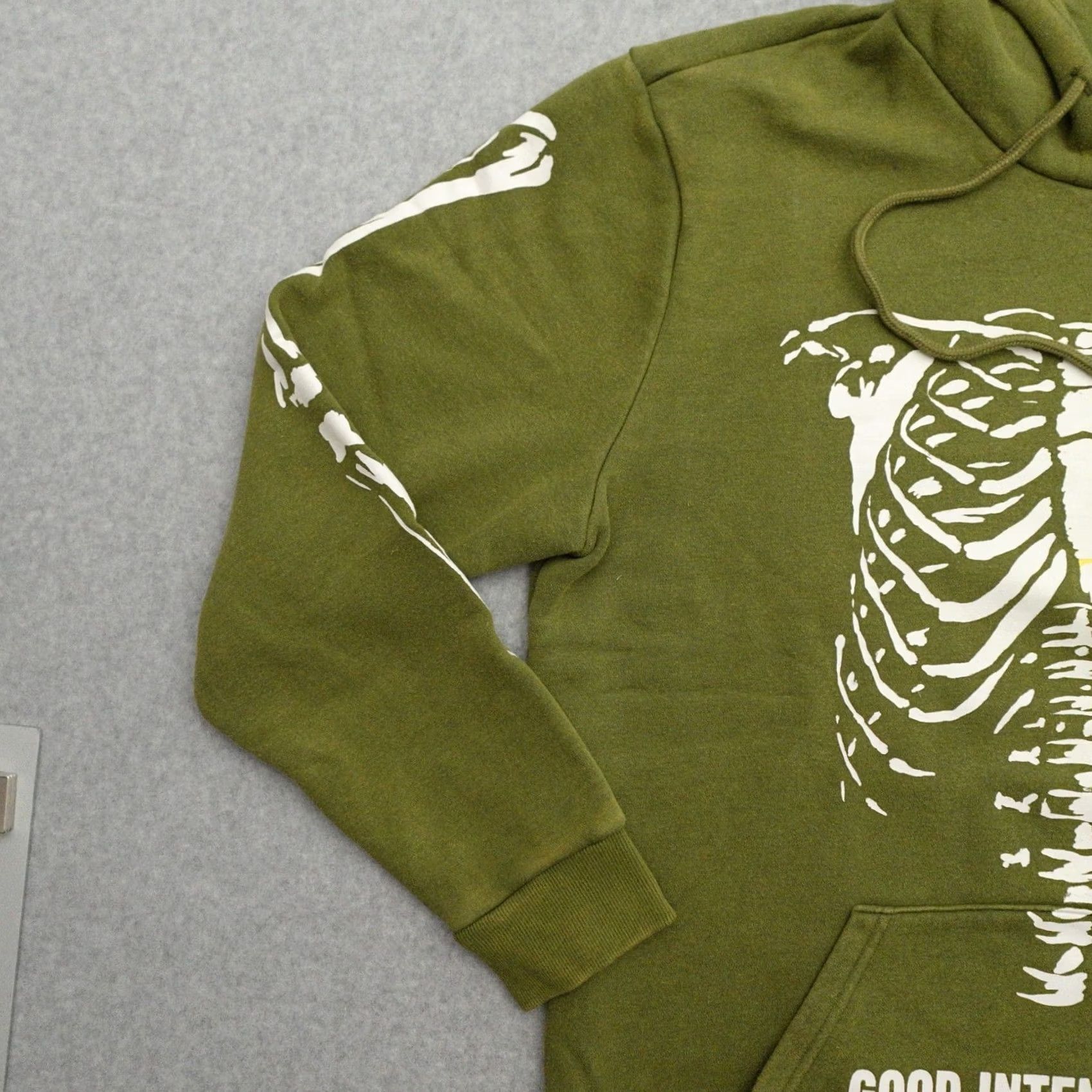 Olive THE WEEKND x NAV Good Intentions Adult Hoodie XL Olive Green NAV Brown Solid Pullover Sweater Measurements Provided in Pictures Mens Size US XL / EU 56 / 4 - 6 Thumbnail