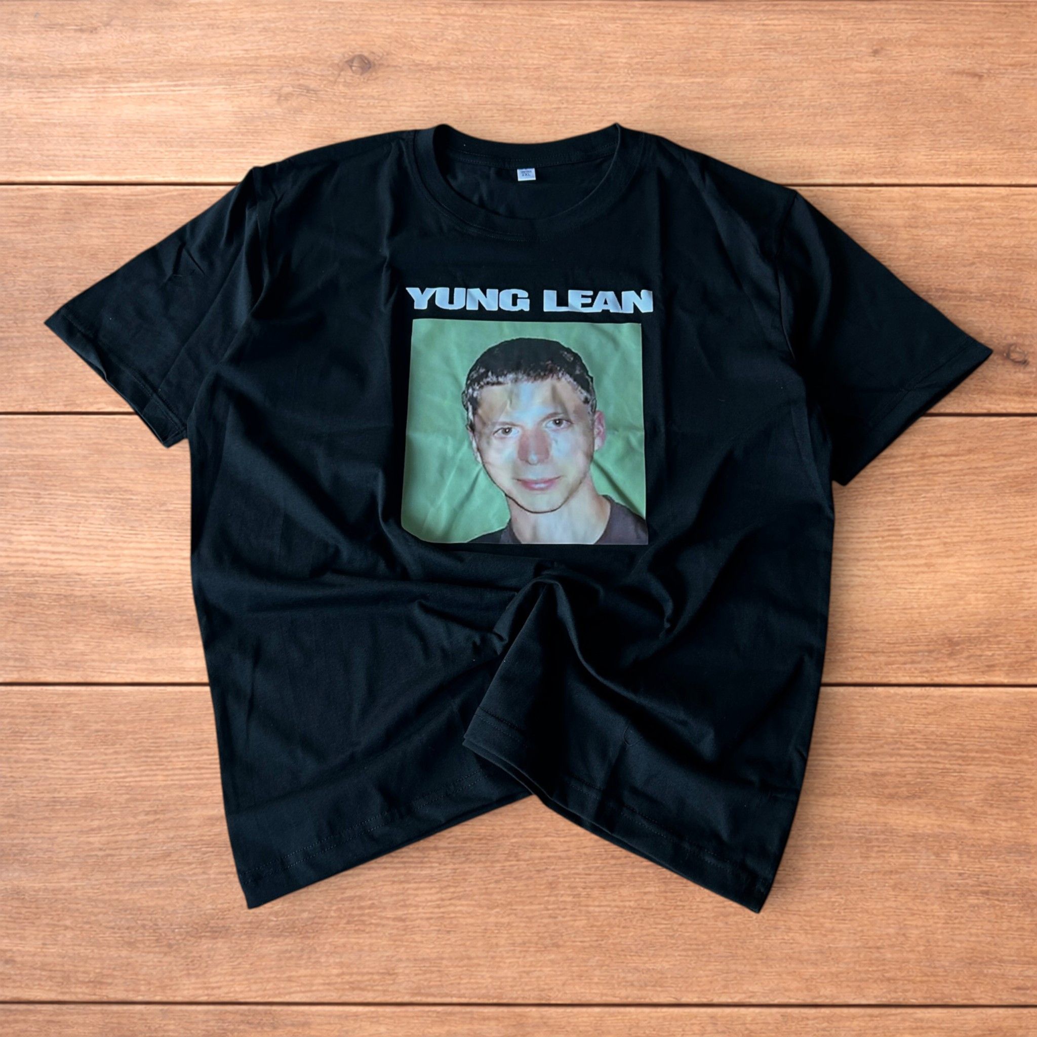 Japanese Brand Novelty Yung Lean Superbad Tshirt in black w. front graphic. Size US M / EU 48-50 / 2 - 1 Thumbnail