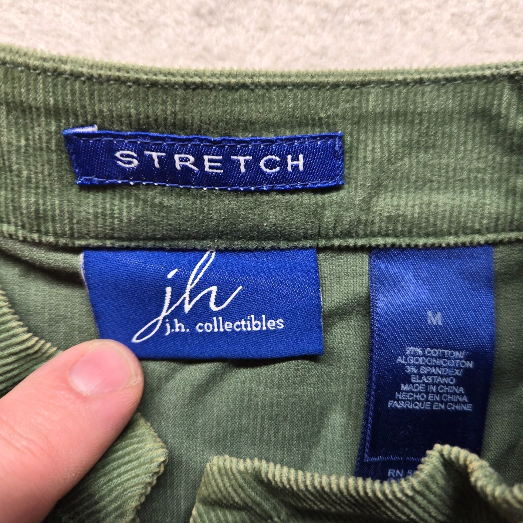 Vintage JH Collectibles Solid Green Jacket Women's Adult Medium M Size Coat Button Up Outdoor Winter Mens Women Girls Size M / US 6-8 / IT 42-44 - 2 Thumbnail