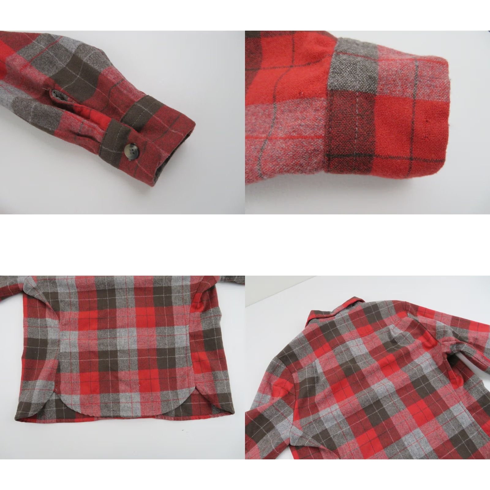Pendleton Vtg Pendleton Board Shirt Womens Sz Small Wool Shadow Plaid Loop Collar Tuckeroo Size S / US 4 / IT 40 - 8 Thumbnail