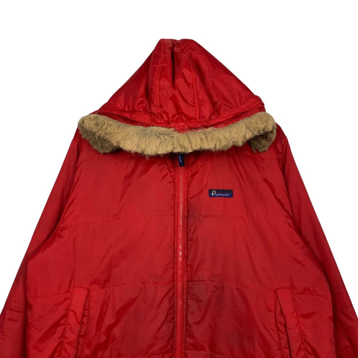 Penfield PENFIELD Red Nylon Faux Fur Hooded Jacket #2781-C125 Size US L / EU 52-54 / 3 - 2 Thumbnail