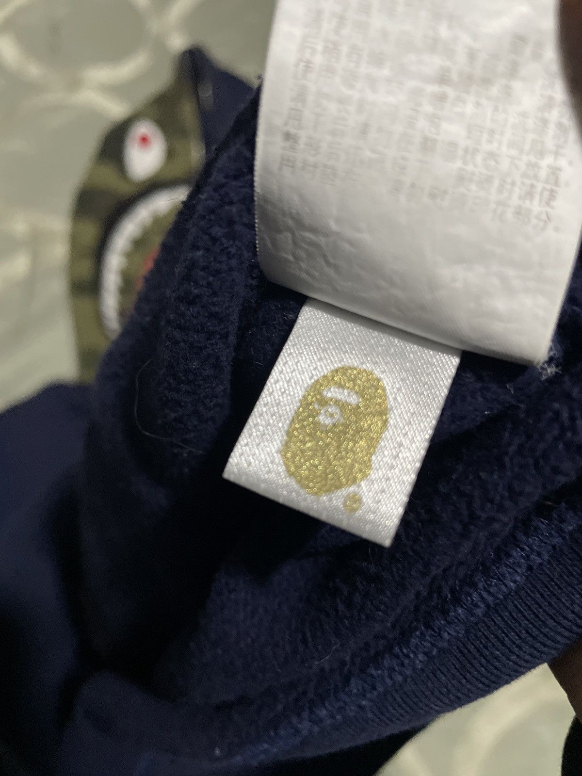 Bape Bape navy half green camo shark hoodie S Size US S / EU 44-46 / 1 - 3 Thumbnail