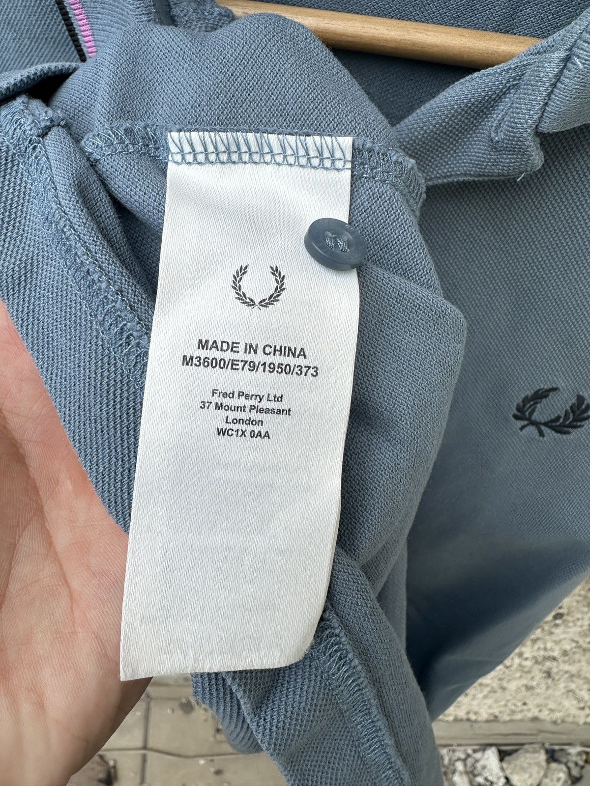 Fred Perry Fred Perry blue grey polo shirt Size US M / EU 48-50 / 2 - 4 Thumbnail