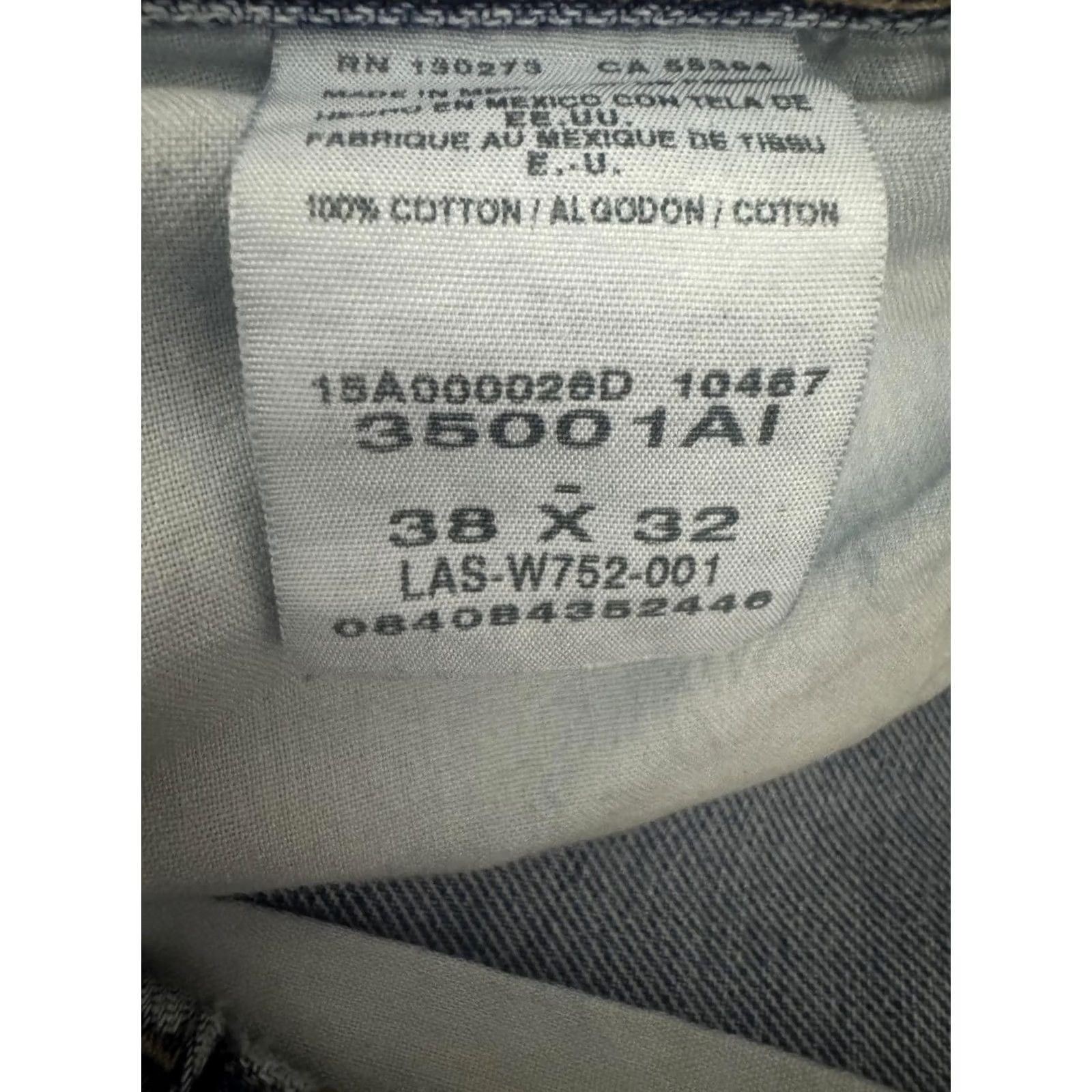 Wrangler Wrangler Jeans Rugged wear Denim Men's Blue 38x32 Regular Solid Button Jeans Body Size US 38 / EU 54 - 3 Thumbnail