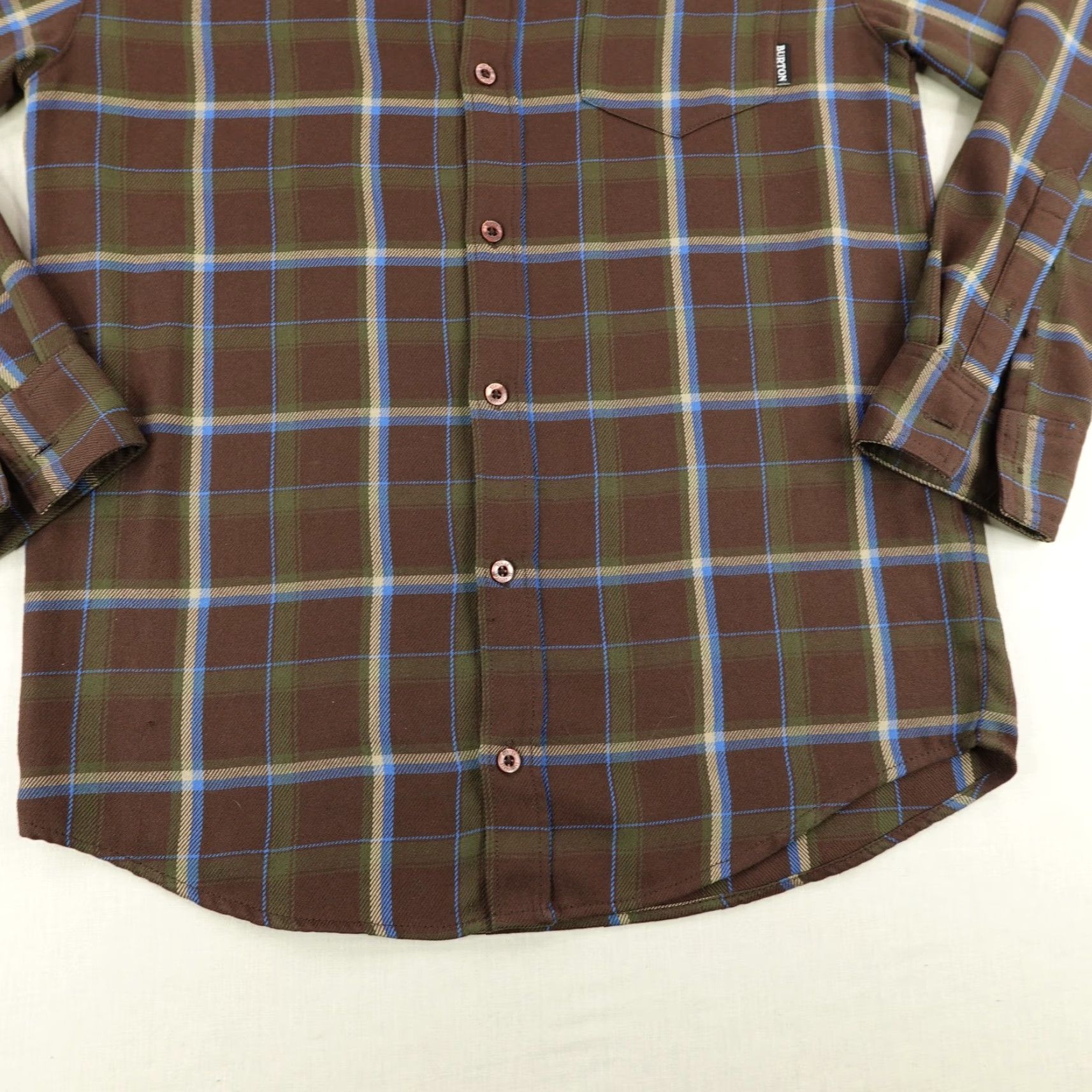 Burton Burton Shirt Mens Small Brown Plaid DRYRIDE Button Up Outdoor Snowboards Casual Flannel Size US S / EU 44-46 / 1 - 4 Thumbnail