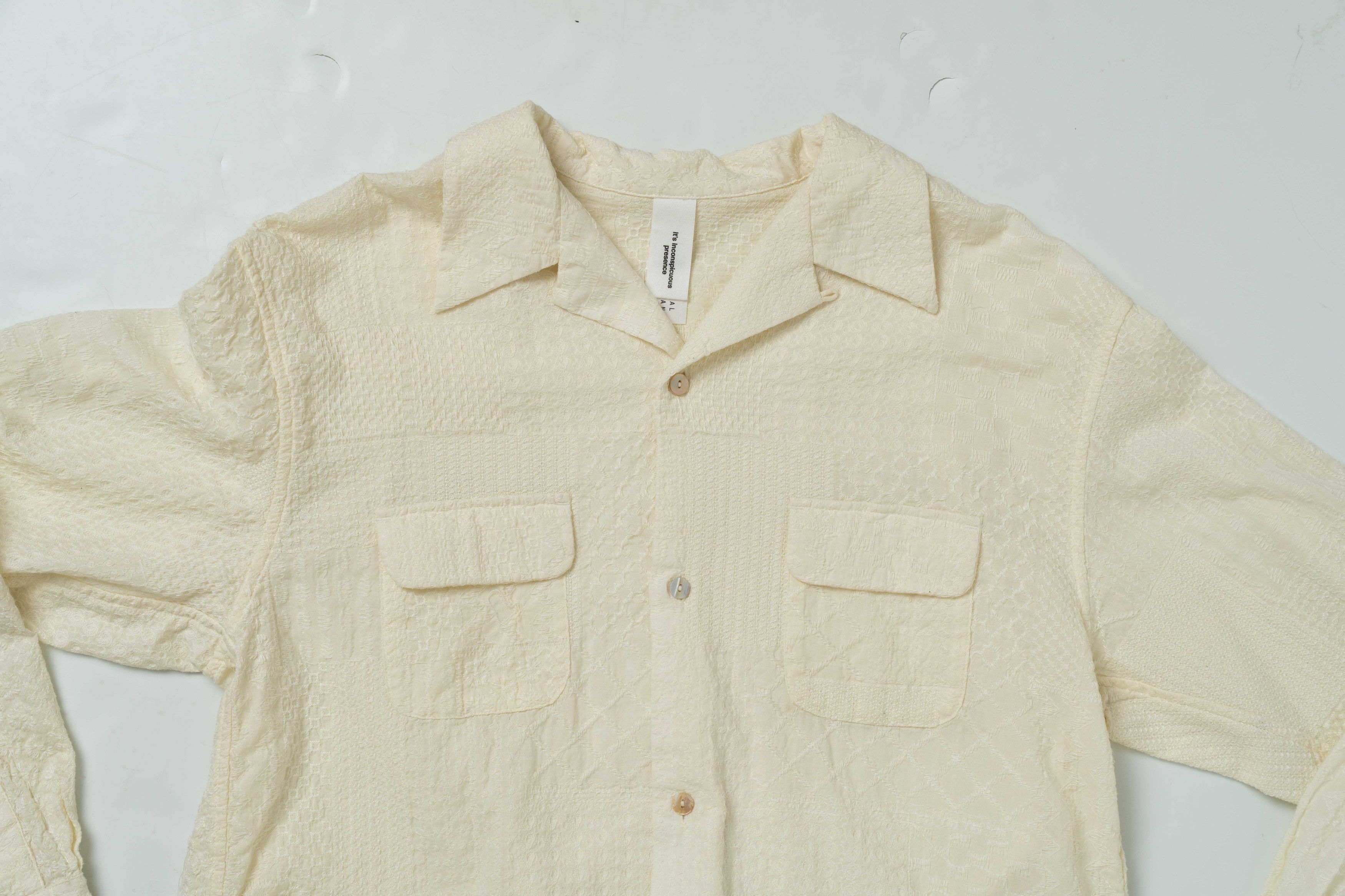 Niche Niche crazy patchwork weave ivory button down large Size US L / EU 52-54 / 3 - 2 Thumbnail