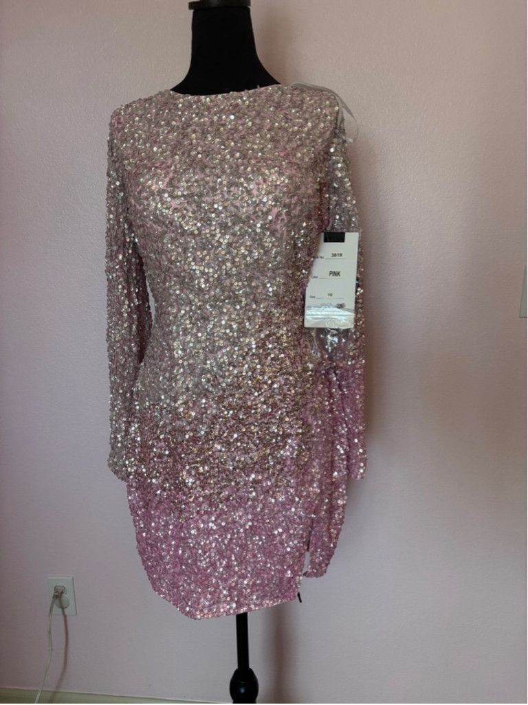 Other Women's Primavera Couture Pink Cocktail Dress Size 10 Size L / US 10 / IT 46 - 4 Thumbnail