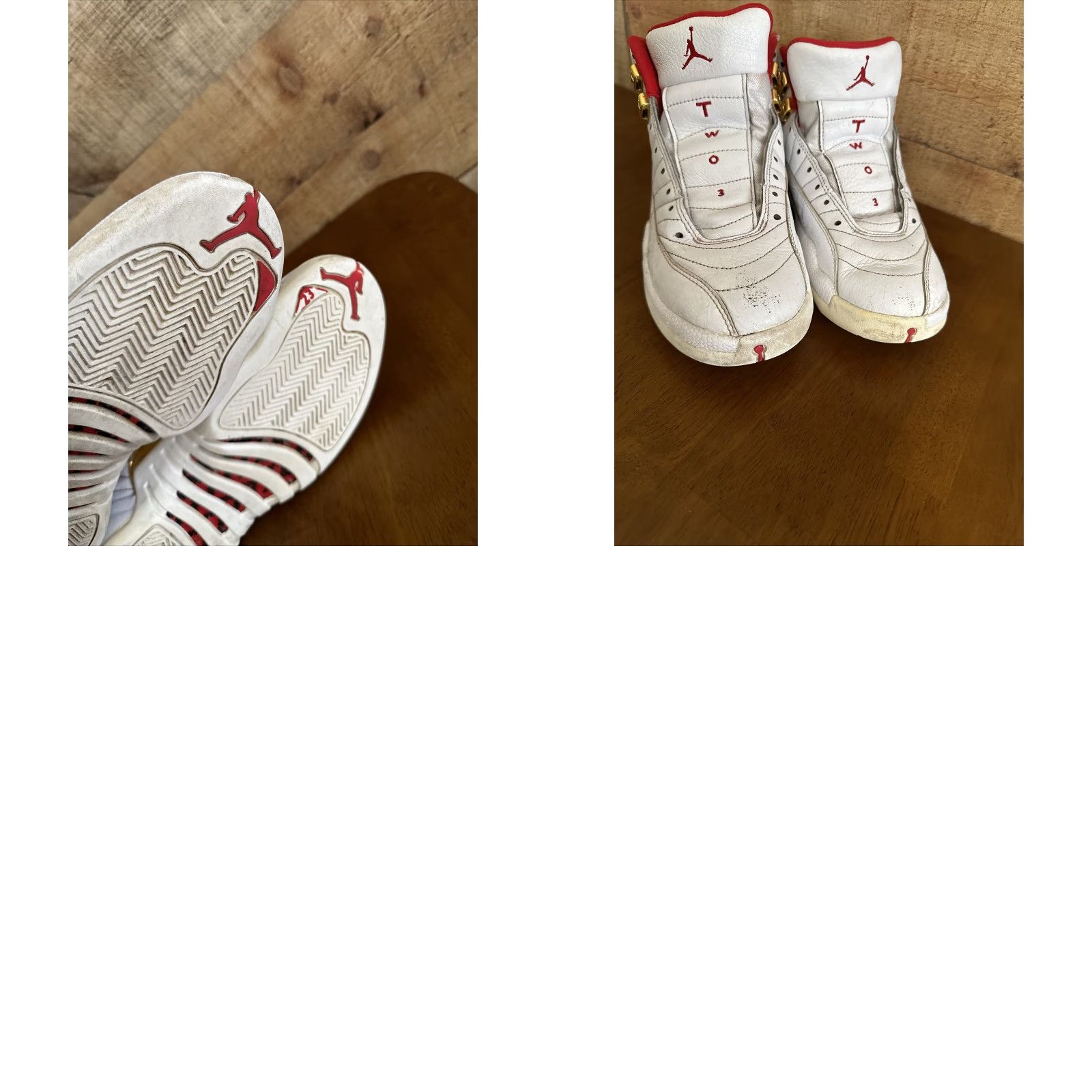 Nike Nike Air Jordan 12 Retro FIBA White Red Sneakers Mens 8.5 OG XII 130690-107 High Top Leather Rubber Shoes Size US 8 / EU 41 - 8 Thumbnail