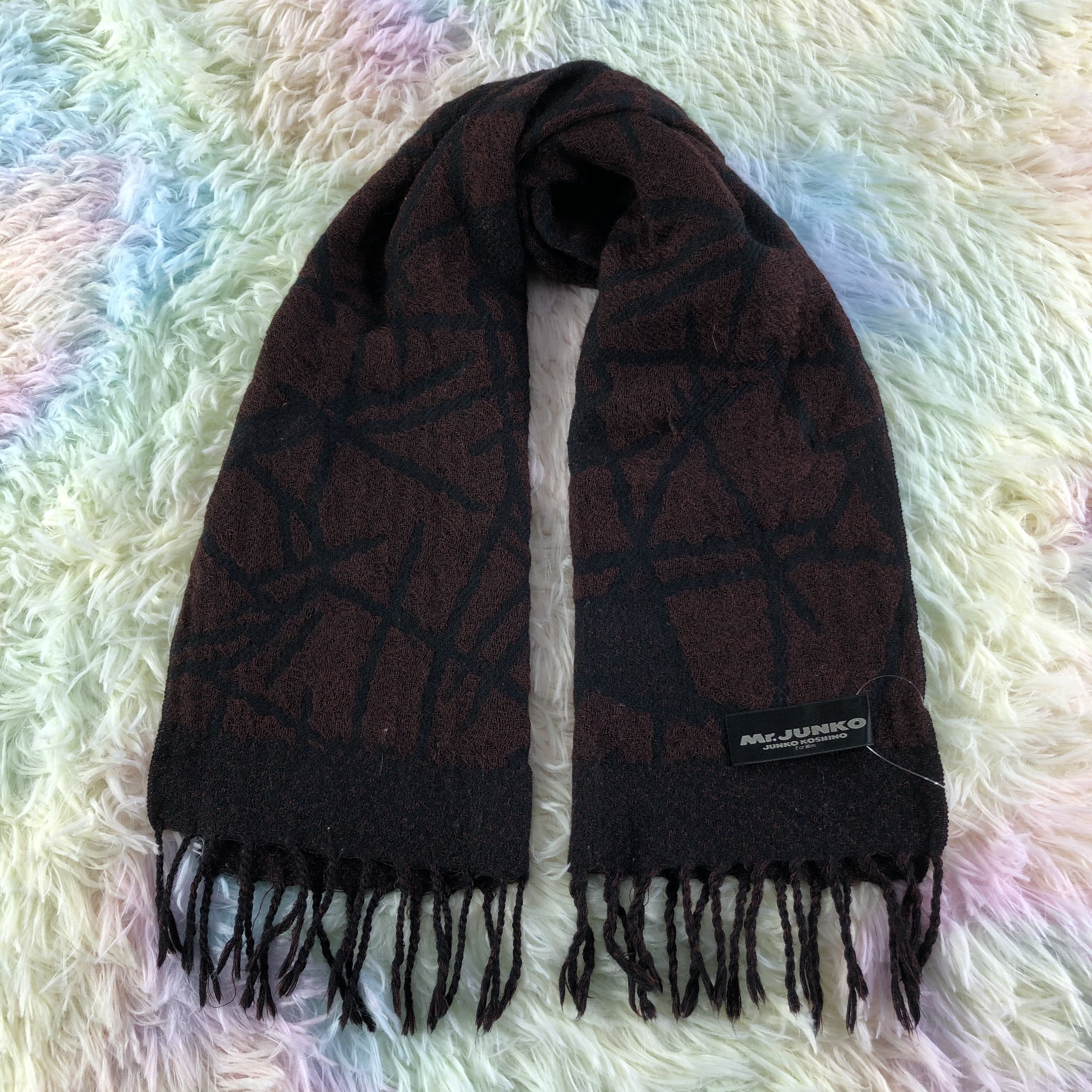Mr. Junko × Vintage Mr. Junko Scarf / Muffler / Neckwear - KM394 Size ONE SIZE - 1 Thumbnail