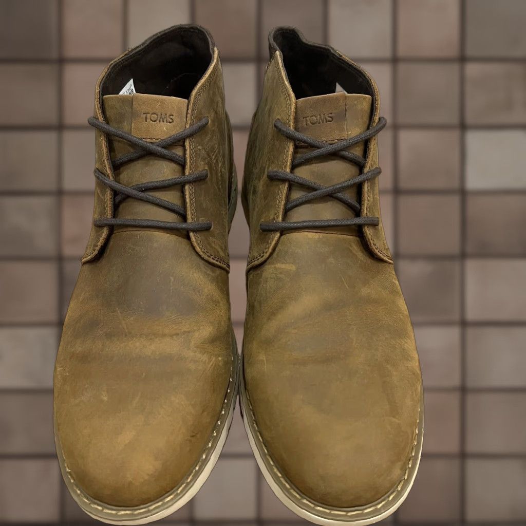 VINTAGE TOMS Mens Navi Chukka Boots Ankle Casual Water Resistant