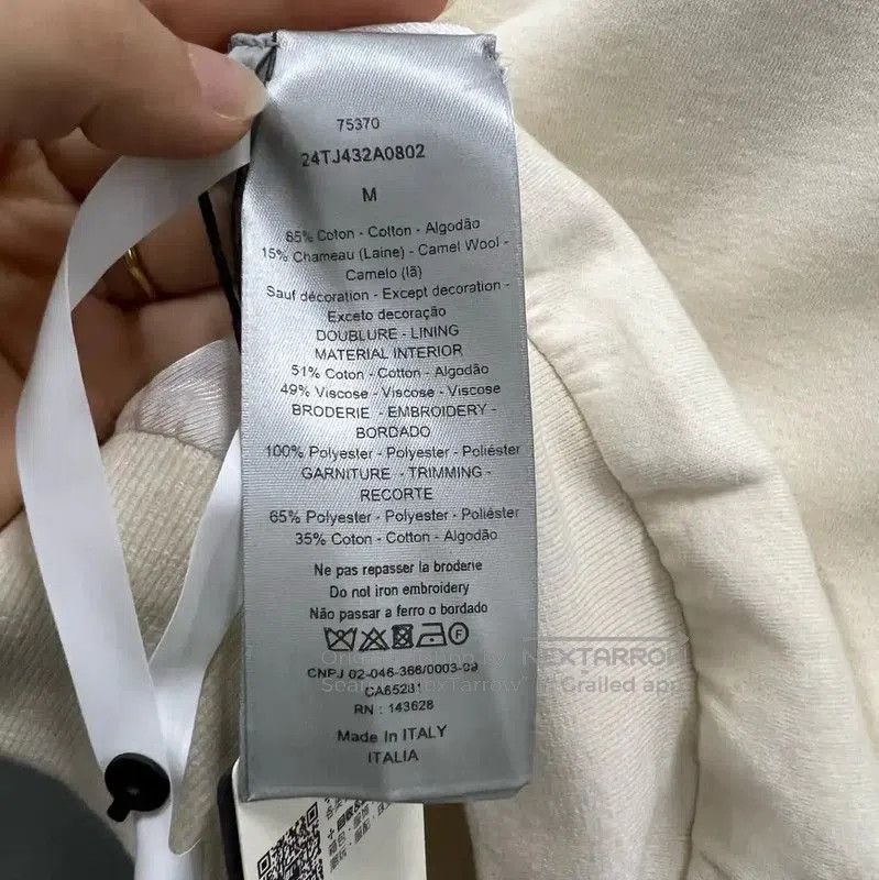 Dior Dior Men's Cream Long Sleeve Jacket . Size US M / EU 48-50 / 2 - 4 Thumbnail