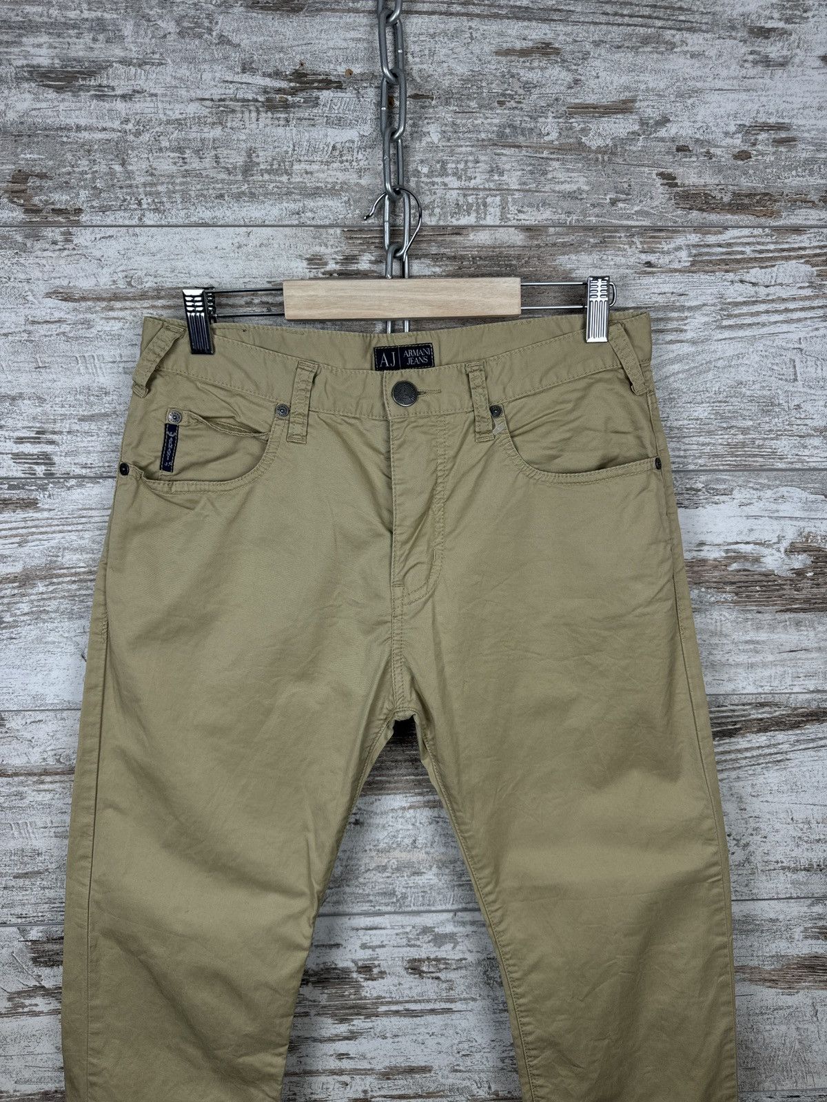 Armani Mens Armani jeans luxury pants metal logo chinos size 30 Size US 30 / EU 46 - 3 Thumbnail