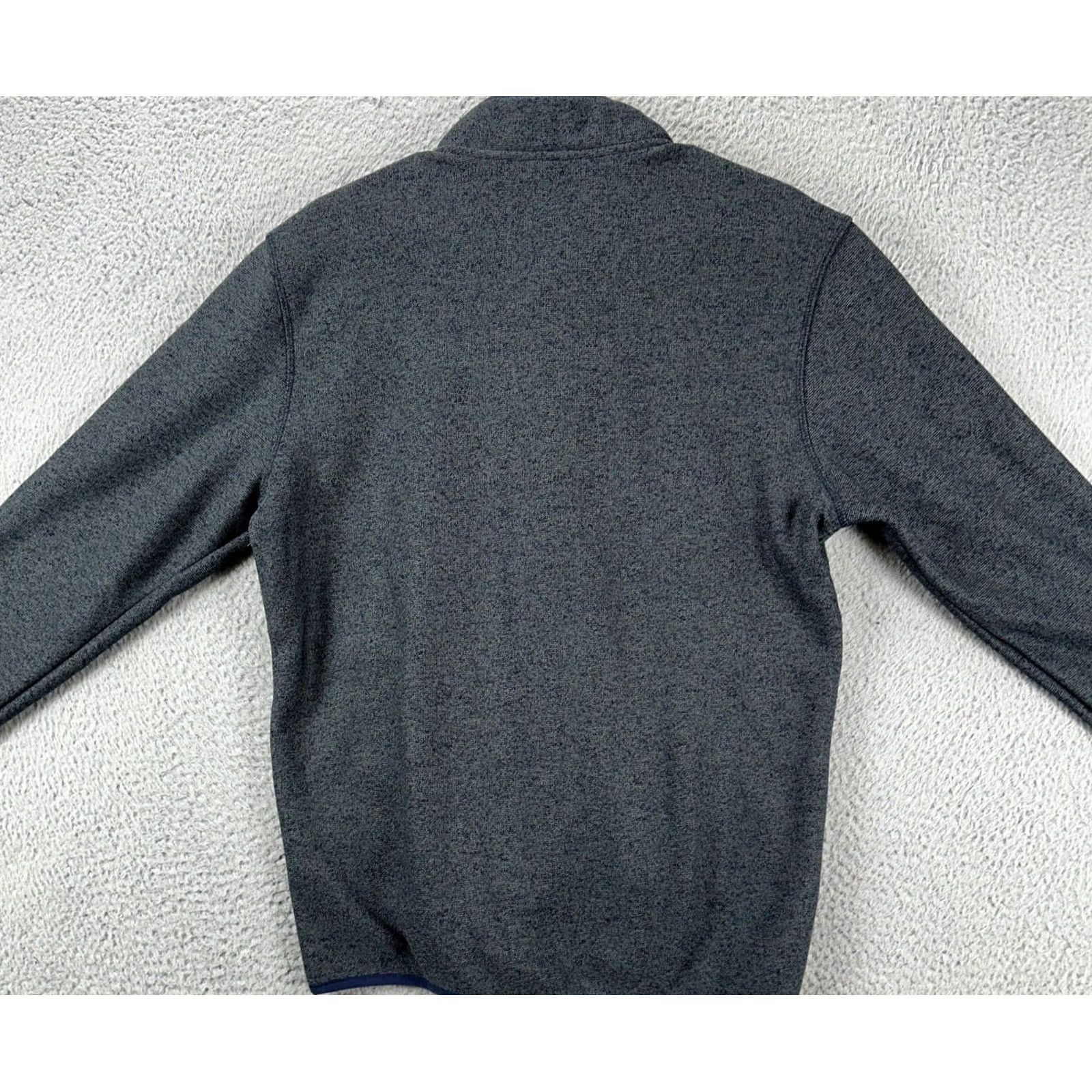 Eddie Bauer Eddie Bauer Sweater Mens Small Grey Navy Knit Fleece Snap Pullover Classic NEW Size US S / EU 44-46 / 1 - 4 Thumbnail