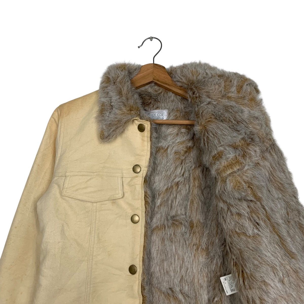 Patrick Cox Vintage PATRICK COX Trashed Rusty Faux Fur Jacket #2749-C124 Size S / US 4 / IT 40 - 10 Thumbnail