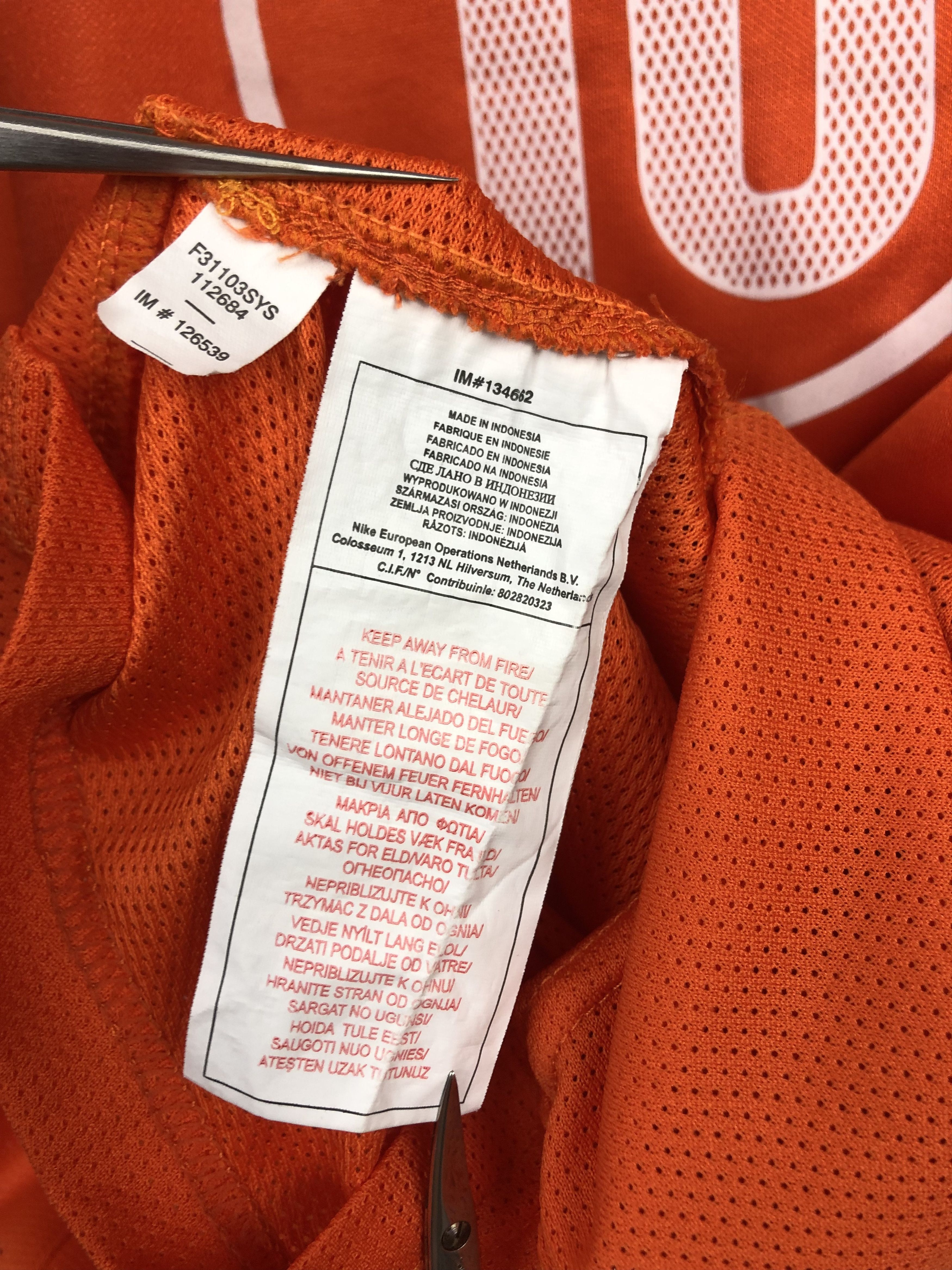 Nike Netherlands football shirt 2004 Soccer Nistelrooy Jersey Size US XL / EU 56 / 4 - 6 Thumbnail
