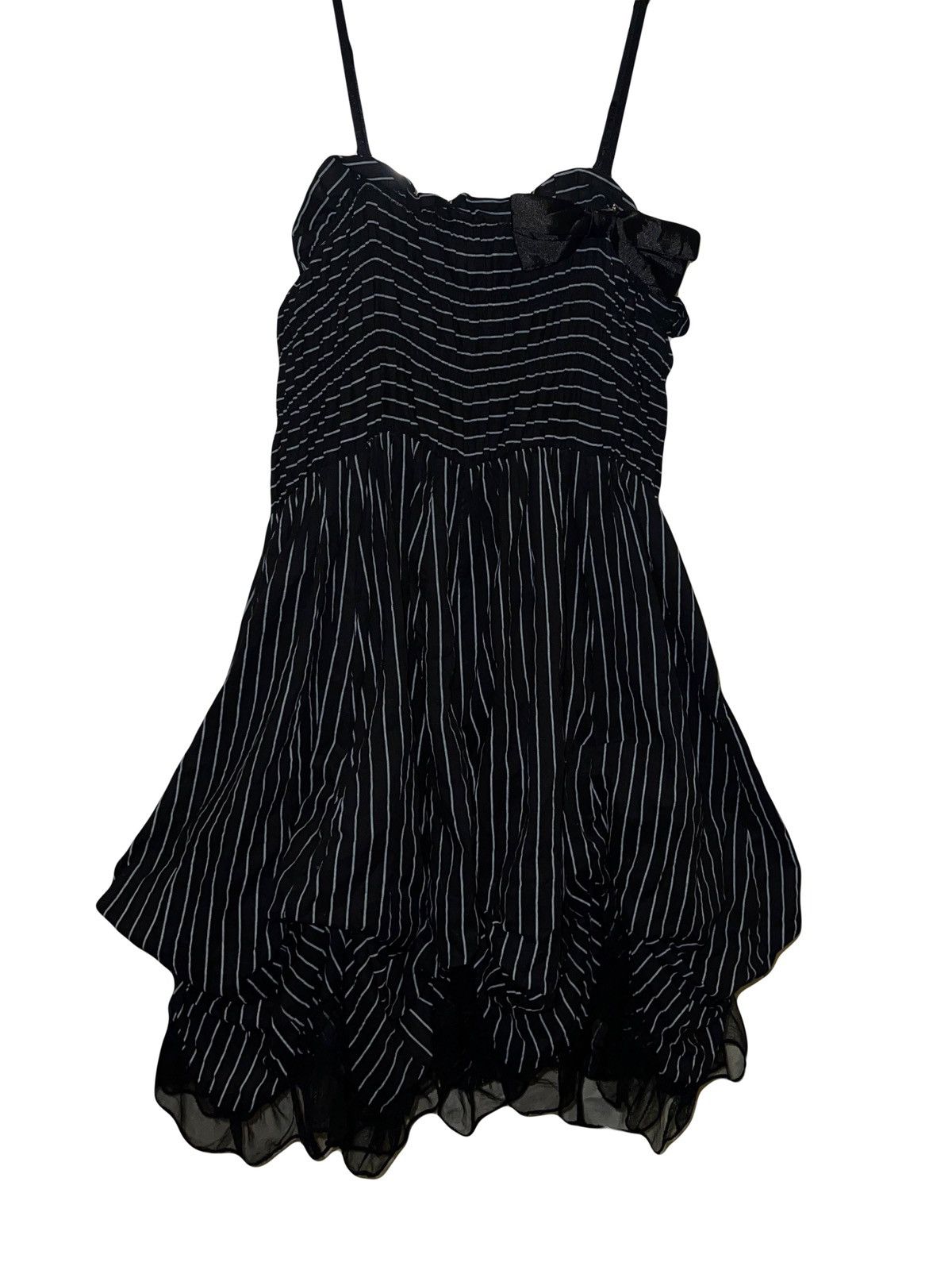 Japanese Brand Dark coquette babydoll mini dress 🎀➕ Size ONE SIZE - 4 Thumbnail