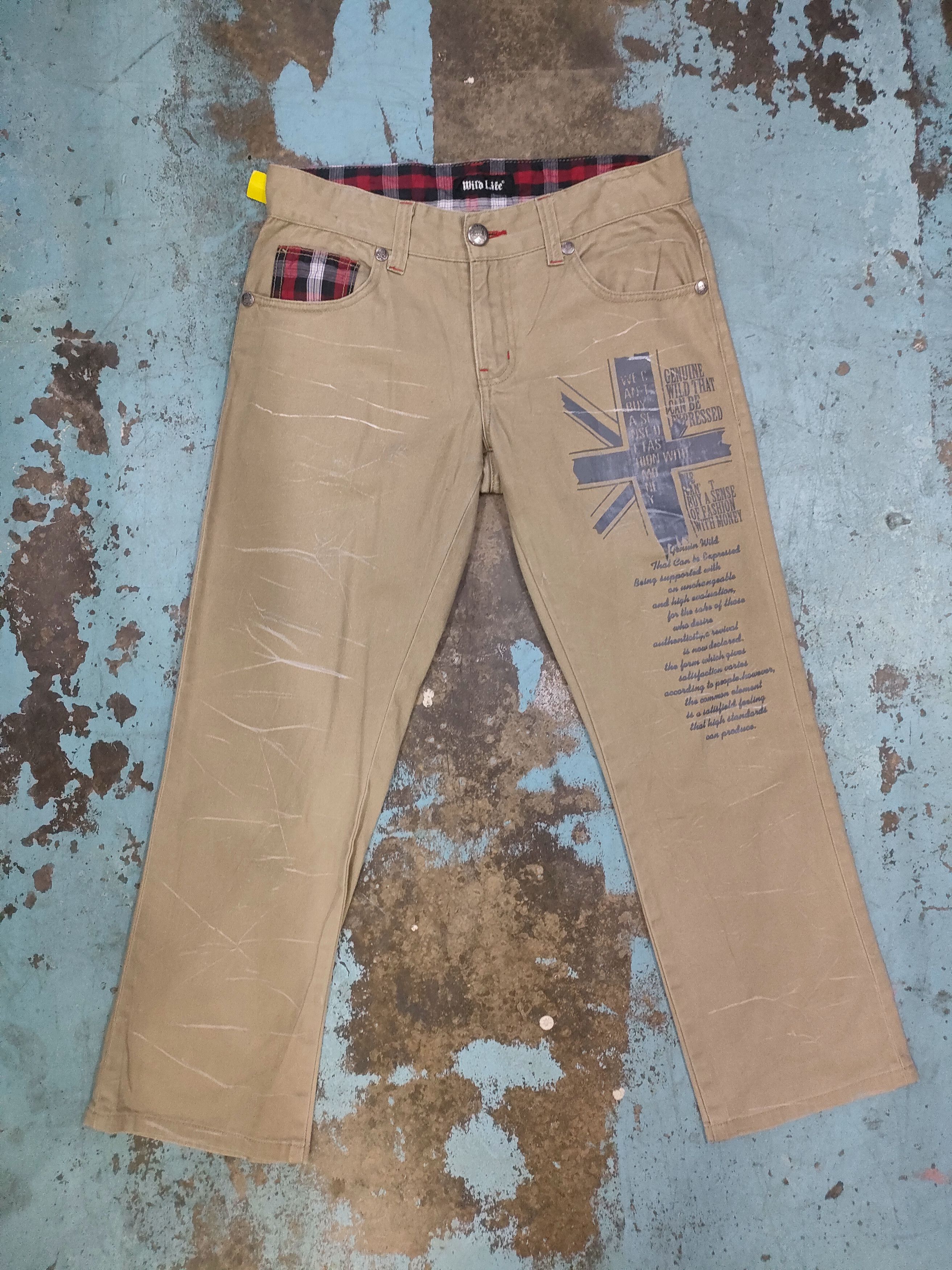 If Six Was Nine Wild Life Skull Bones Pants Size US 32 / EU 48 - 1 Thumbnail