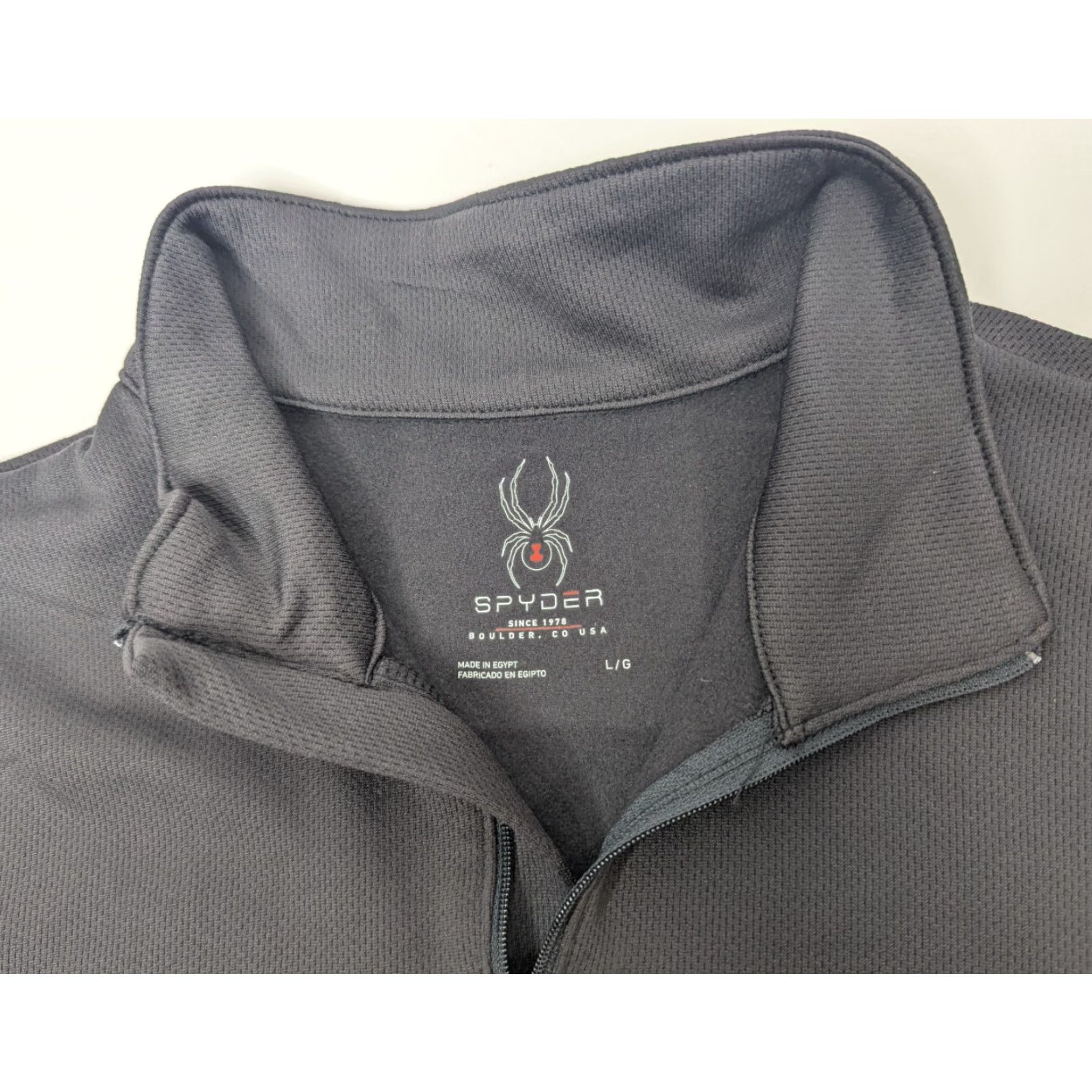 Spyder Spyder Women's L 1/4 Zip Jacket Base Layer Top Black 100% Polyester Lightweight Zipper Regular Long Sleeve Crew Neck Sports Outdoor Travel Casual Size L / US 10 / IT 46 - 7 Thumbnail