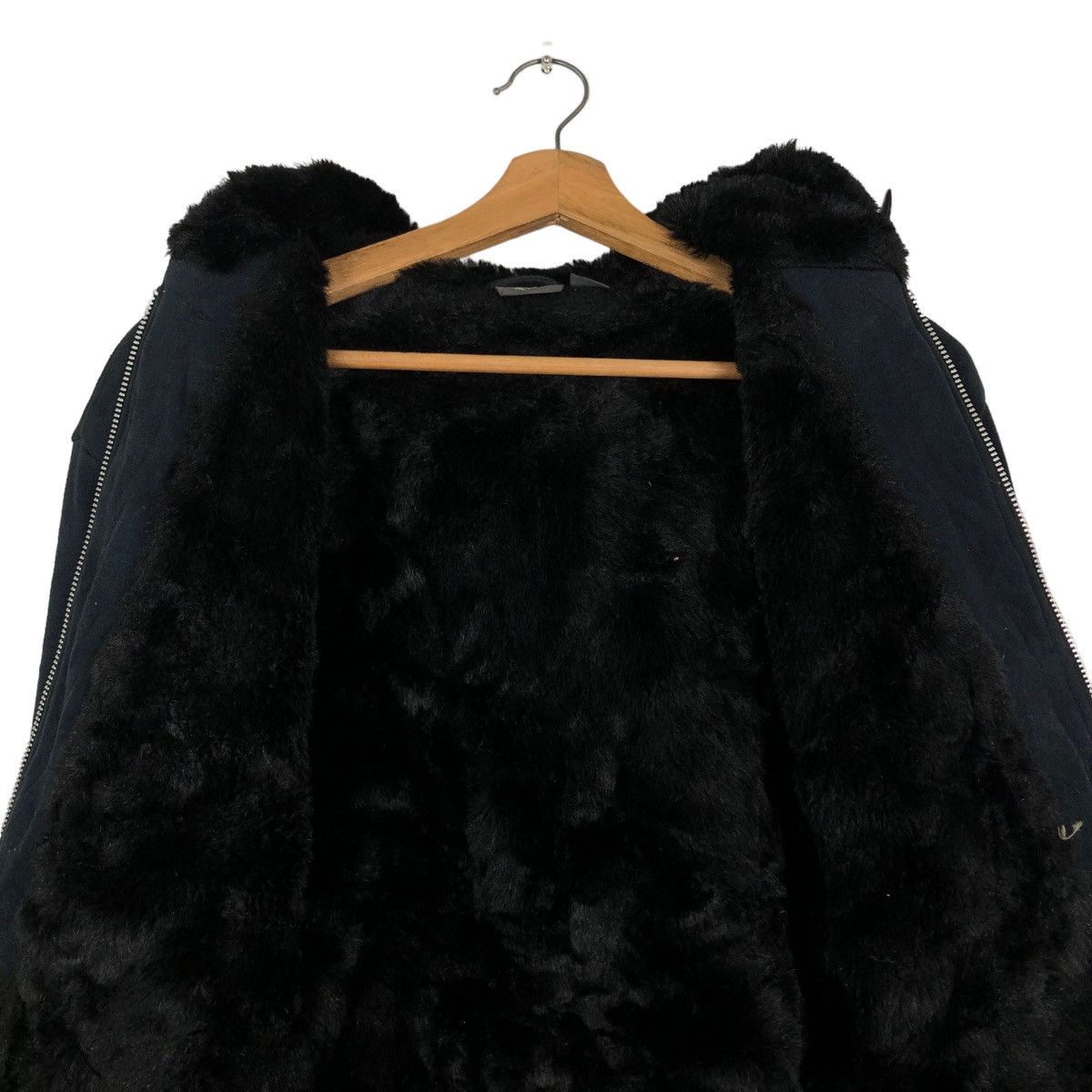 Armani Exchange 📌CROPPED BIKER JACKET ARMANI EXCHANGE MINK FUR LINING Size US XS / EU 42 / 0 - 12 Thumbnail