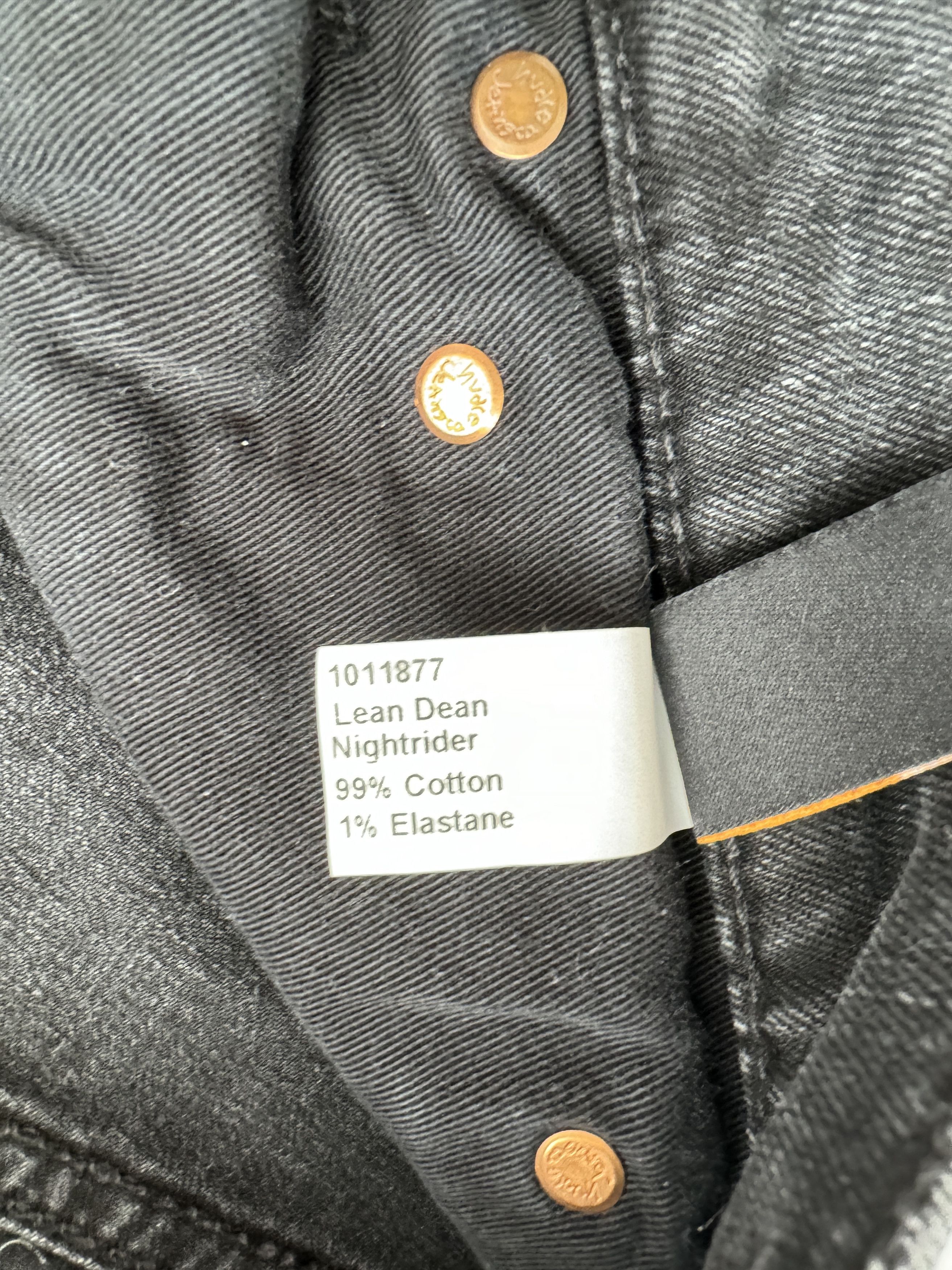 Nudie Jeans NUDIE JEANS Lean Dean – Nightrider Size US 34 / EU 50 - 6 Thumbnail