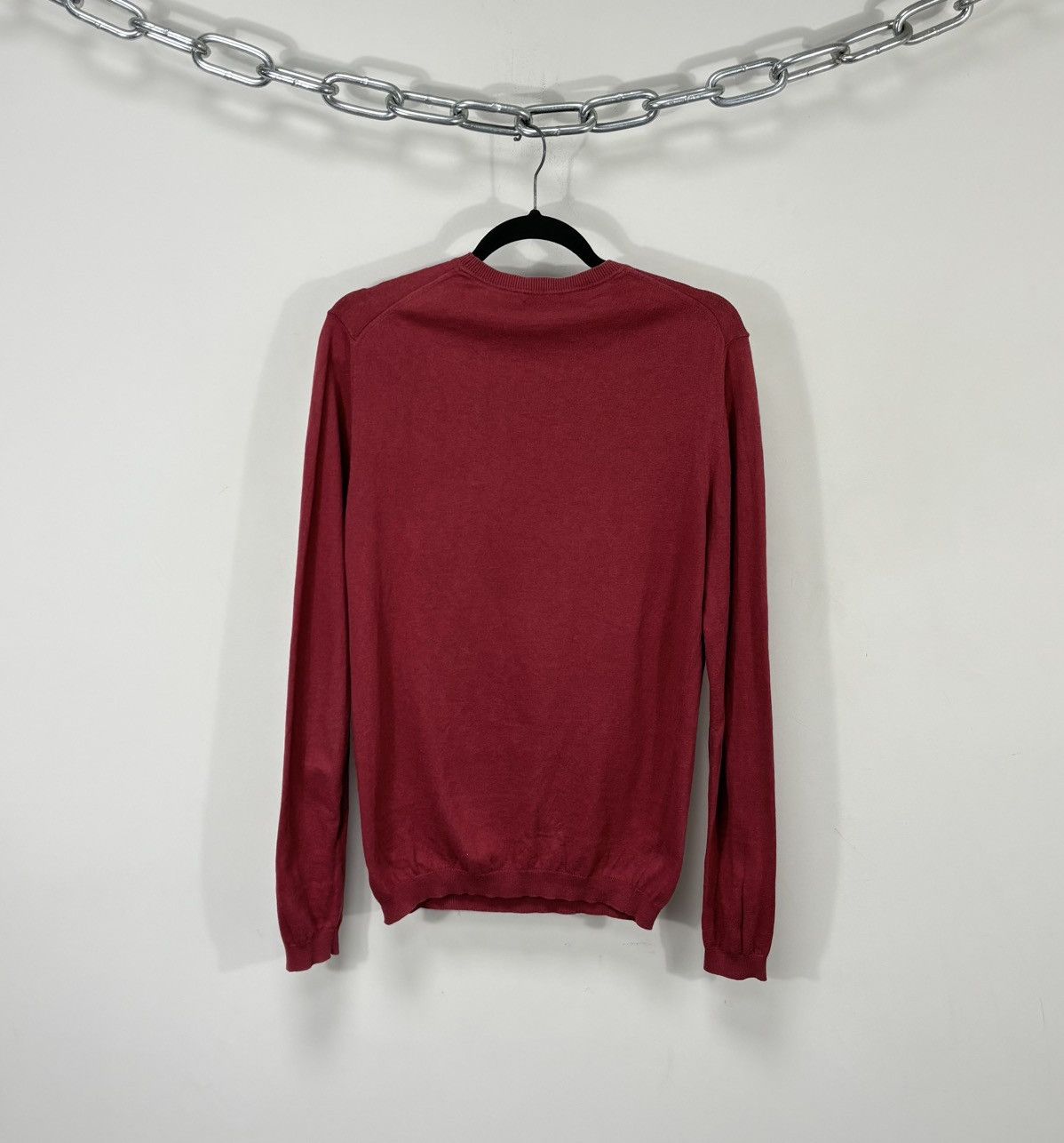 Suitsupply Suitsupply Men’s Cotton Cashmere Blend Red Knit Sweater Size US L / EU 52-54 / 3 - 10 Thumbnail