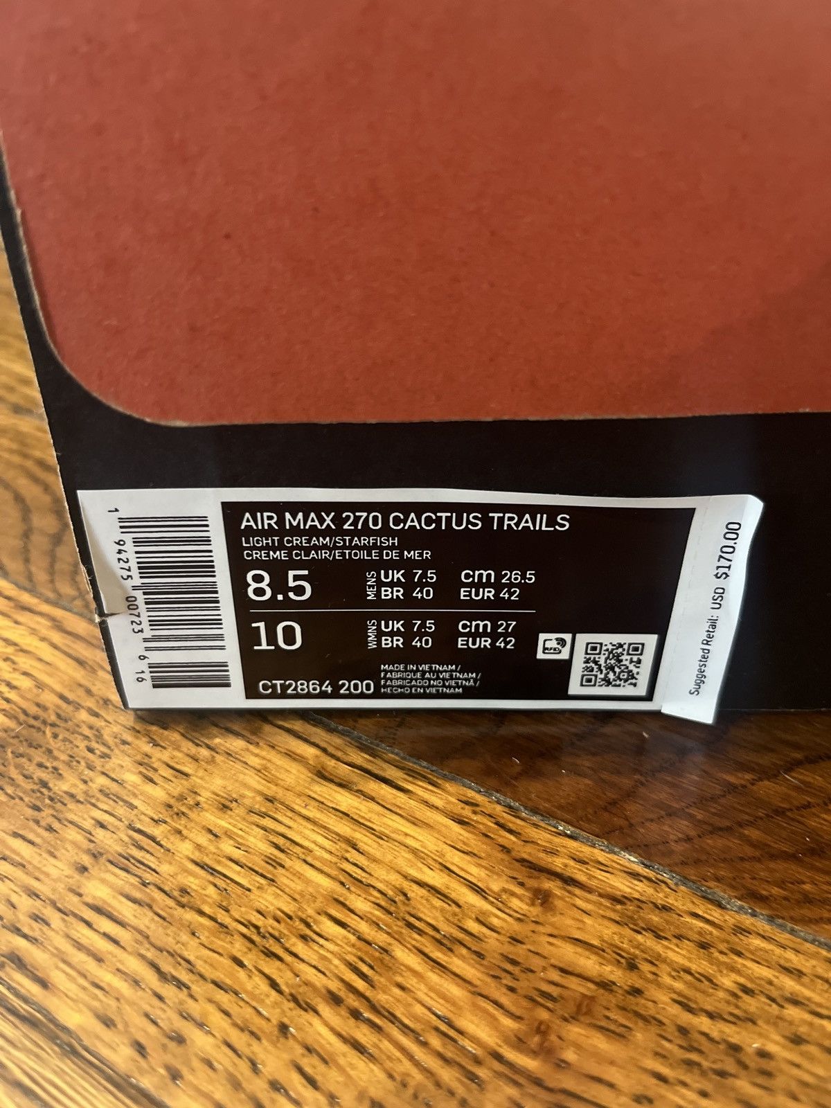 Nike × Travis Scott Cactus Jack - Nike Air Max 270 Cactus Trail Size US 8.5 / EU 41-42 - 11 Thumbnail