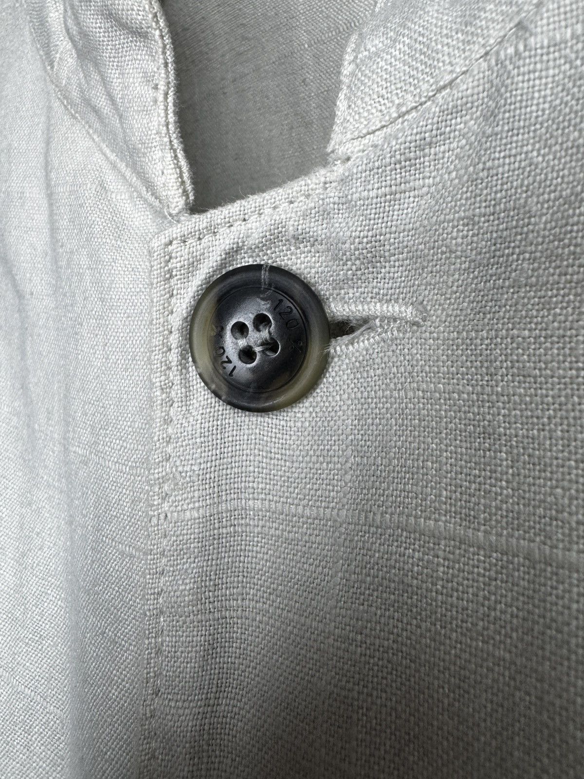 120% Lino 120% Lino White pure linen Blazer 4 pockets jacket size XXL Size US XXL / EU 58 / 5 - 7 Thumbnail