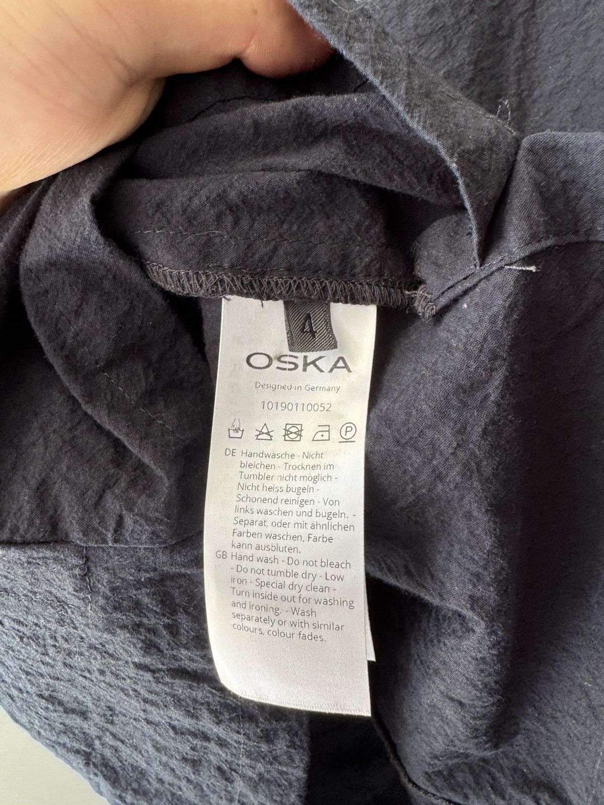 Designer Oska Baumwolle Jacket Zip Coat Oversized Avantgarde Size XS / US 0-2 / IT 36-38 - 6 Thumbnail