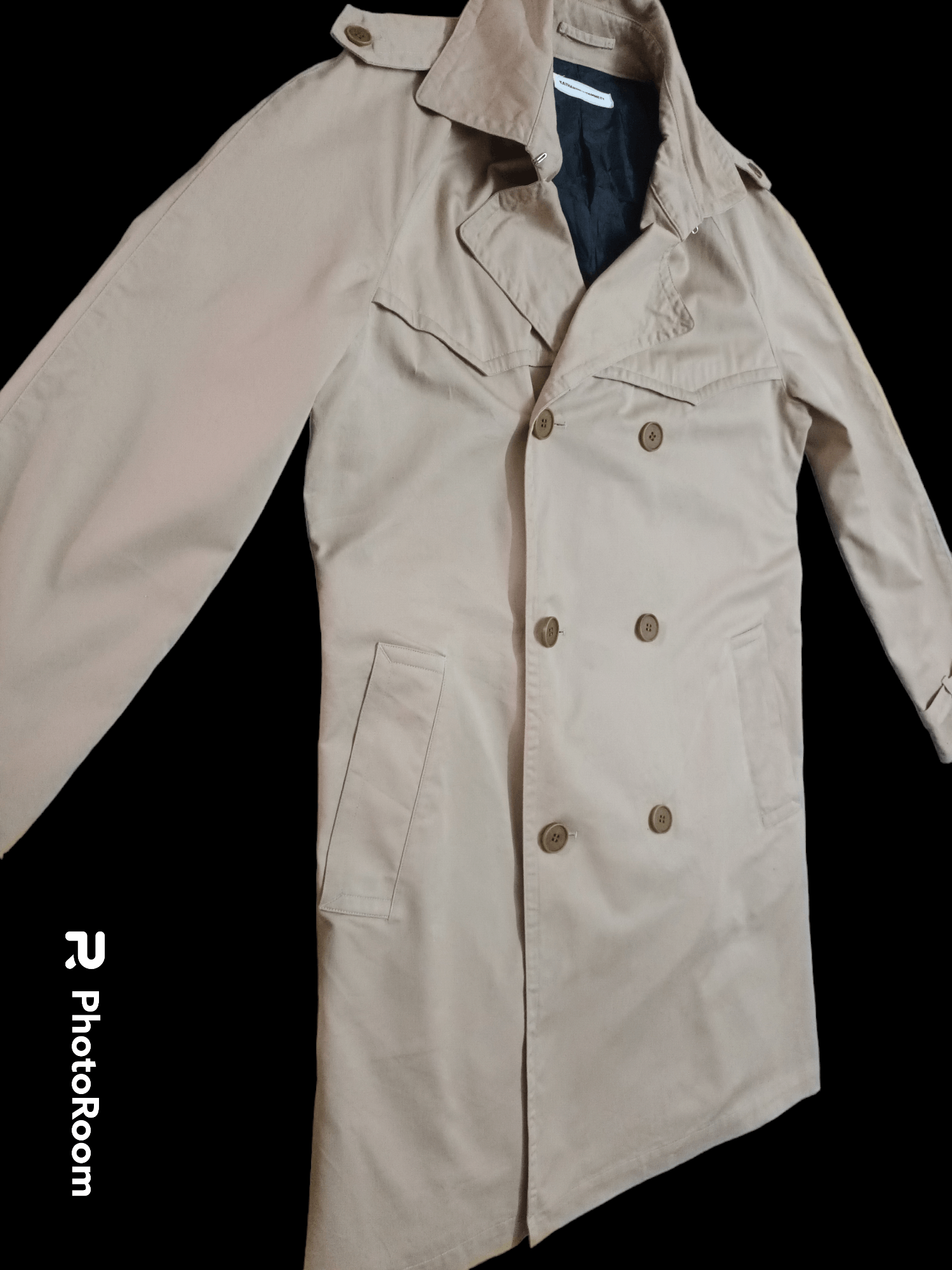 Katharine Hamnett London 🔥 KATHARINE E HAMNETT LONG COAT / JACKET 🔥 Size L / US 10 / IT 46 - 6 Thumbnail