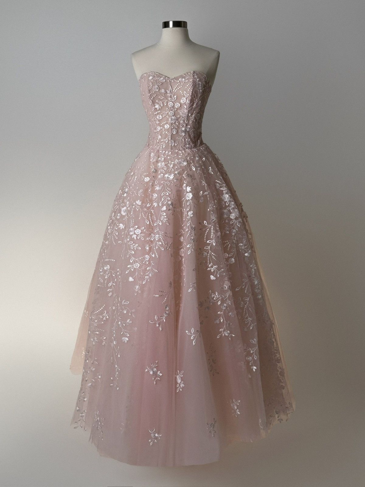 Other Preloved US 4 Anna Augusta Evening Maxi Dress in Pink Color | Grailed