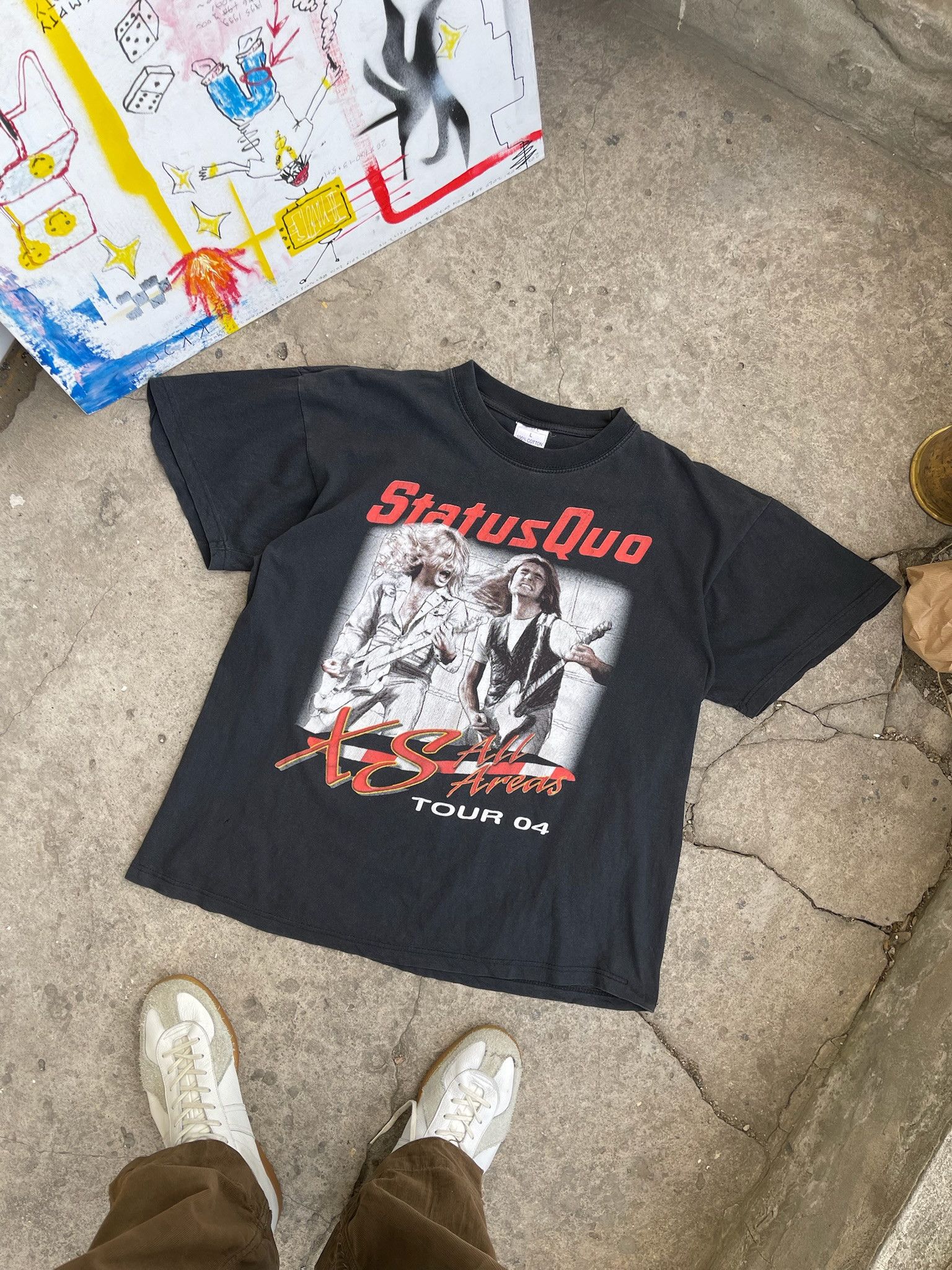 Band Tees Vintage Status Quo T-Shirt Size US L / EU 52-54 / 3 - 2 Thumbnail