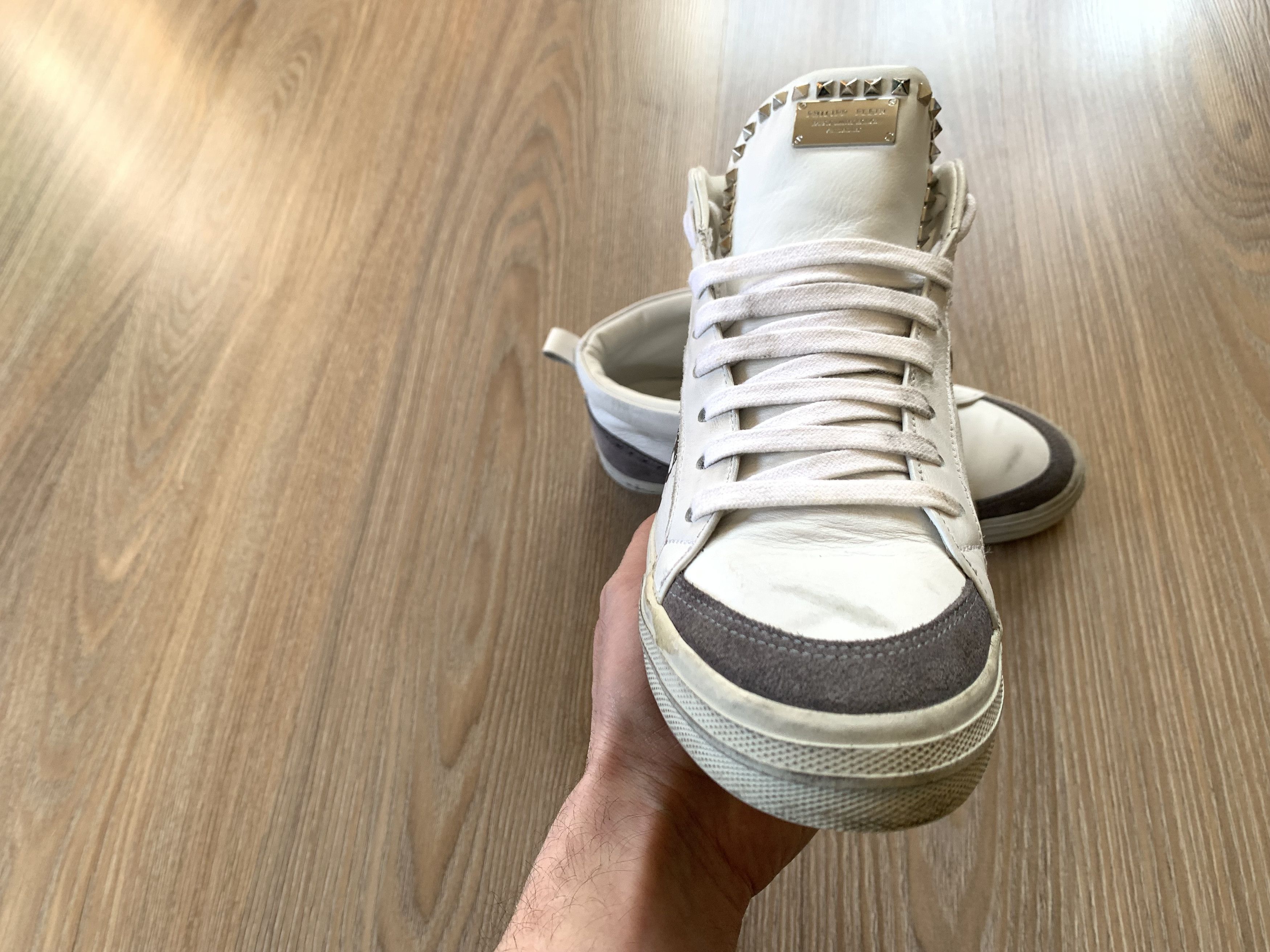 Designer × Philipp Plein Philipp Plein MM Mid Top Sneakers No Mercy Size US 5.5 / IT 35.5 - 4 Thumbnail