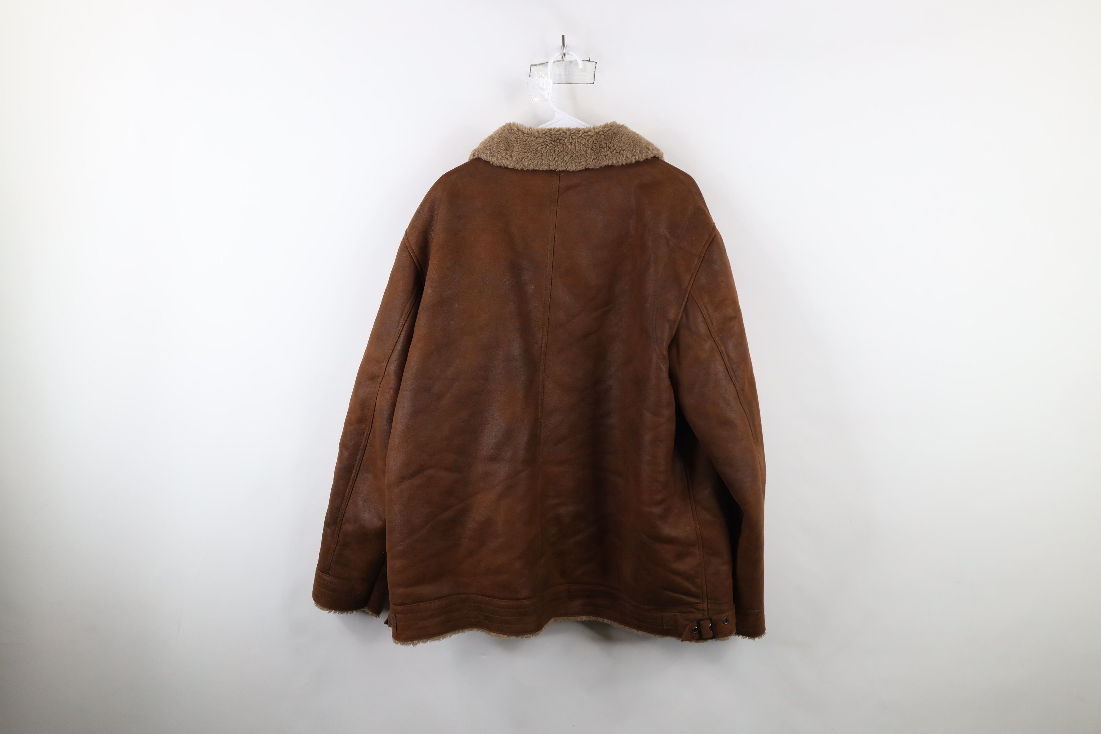 Johnston & Murphy × Vintage Vintage Johnston & Murphy Military B3 Bomber Jacket Brown Size US XXL / EU 58 / 5 - 13 Thumbnail