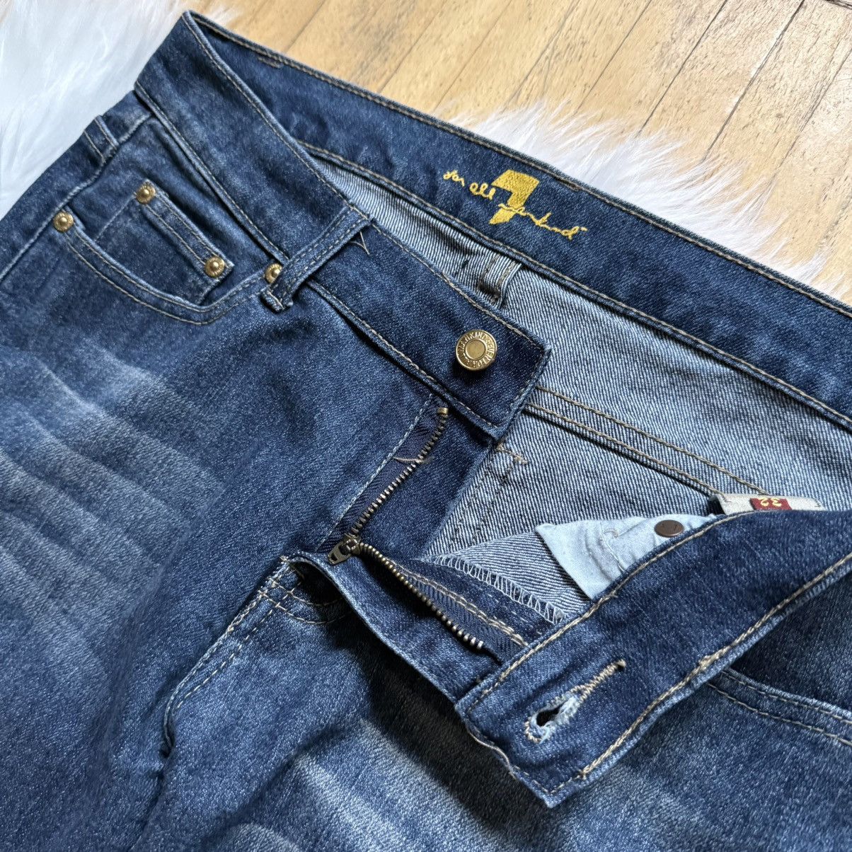 7 For All Mankind 📌 Vintage 90s 7 For All Mankind Flared Bootcut Faded Jeans Size 34" / US 12 / IT 48 - 14 Thumbnail