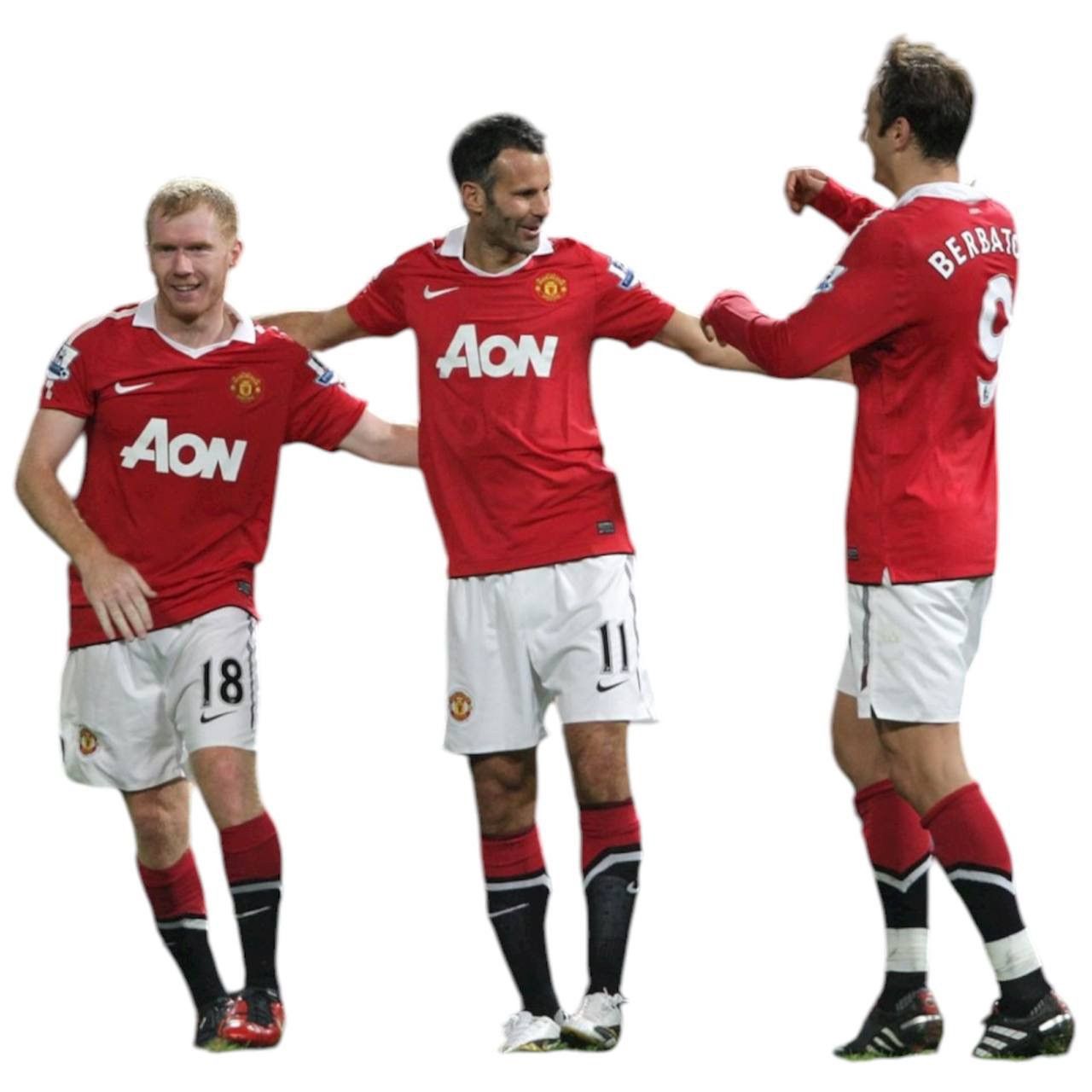 Nike 2010/11 MANCHESTER UNITED #7 HOME SOCCER JERSEY SHIRT NIKE L Size US L / EU 52-54 / 3 - 2 Thumbnail