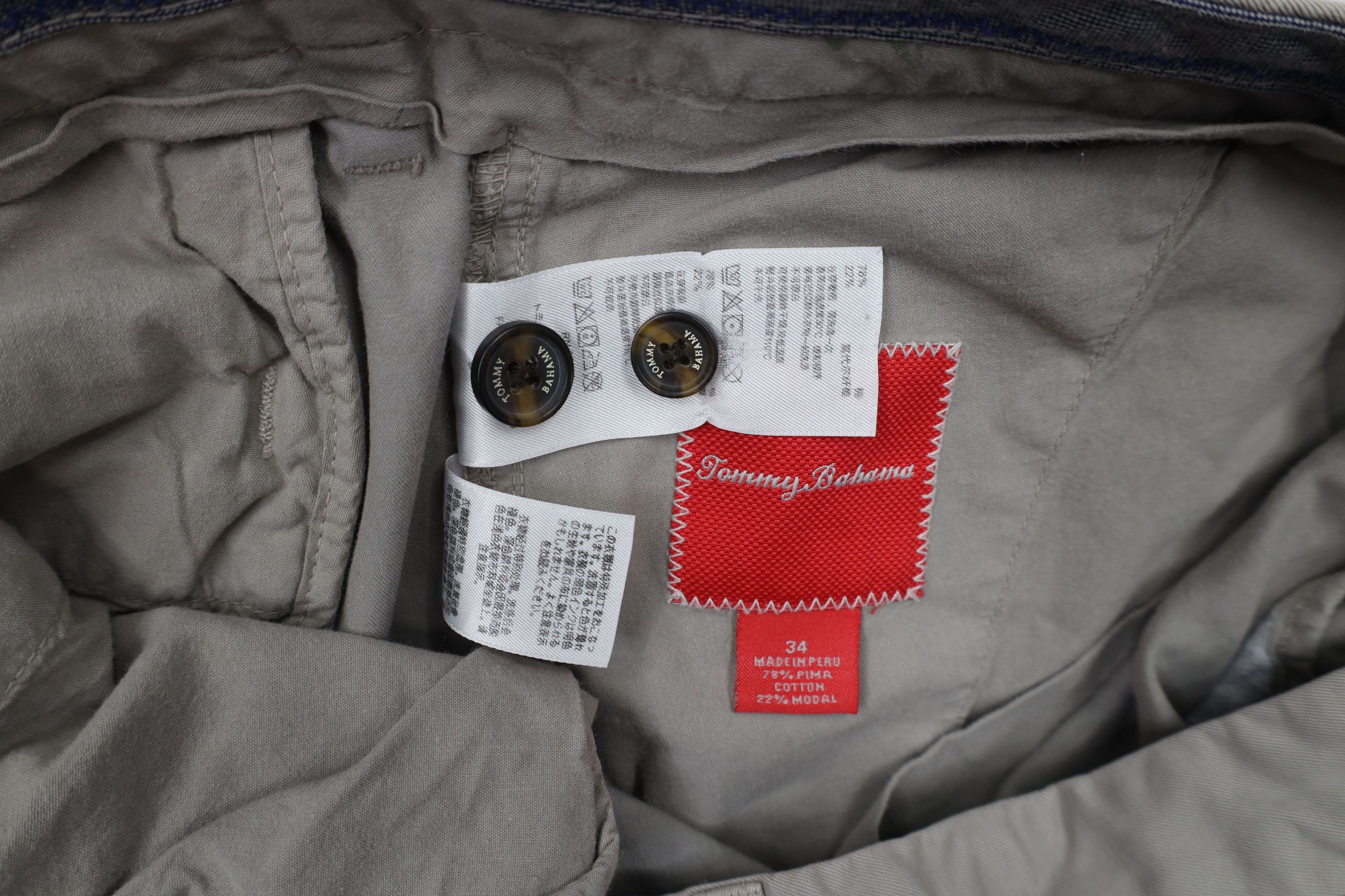 Tommy Bahama × Vintage Vintage Y2K Tommy Bahama Knee Golfing Chino Shorts Gray Size US 34 / EU 50 - 7 Thumbnail