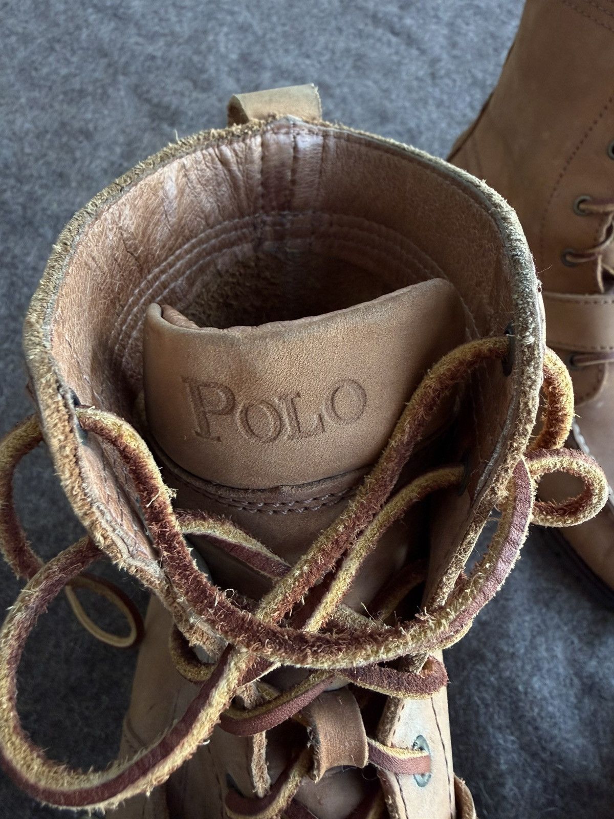 Polo Ralph Lauren Polo Ralph Lauren Leather Moc Toe Boots Size US 10 / EU 43 - 8 Thumbnail