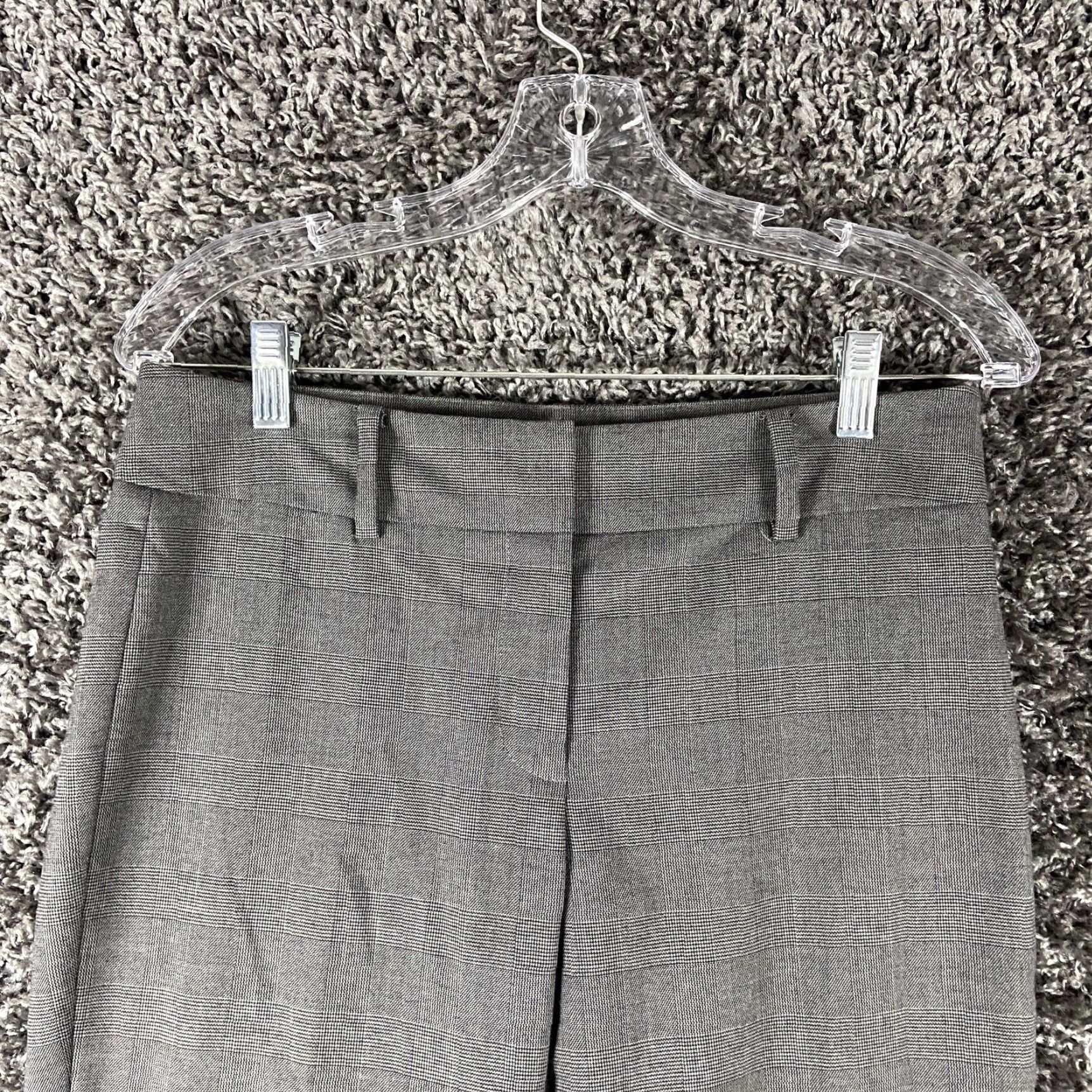 Ann Taylor VINTAGE? Wait: Ann Taylor Signature Gray Plaid Dress Pants Women’s 2 Size 26" / US 2 / IT 38 - 4 Thumbnail