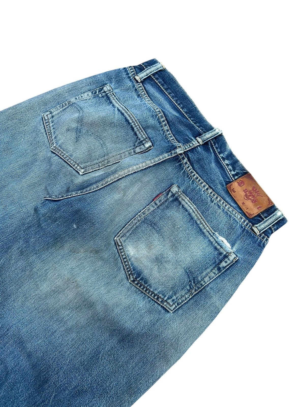 Japanese Brand × Kapital × Vintage Vintage Skull Angel Dust Selvedge Japanese Distressed Denim Size US 32 / EU 48 - 14 Thumbnail