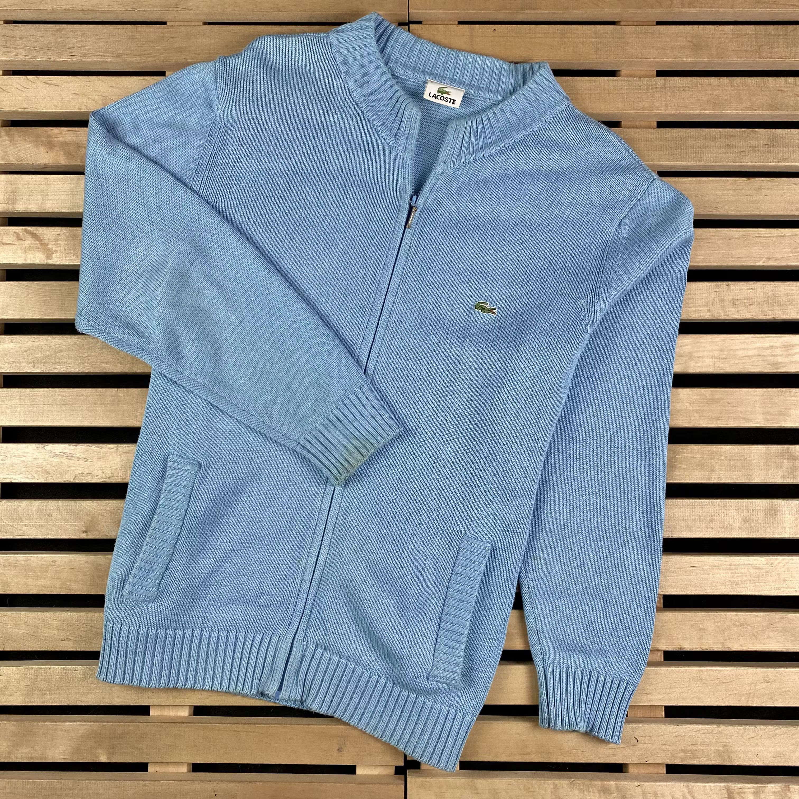 Lacoste × Vintage Men’s Zip Sweater Lacoste Vintage Size L 5 Size US L / EU 52-54 / 3 - 1 Thumbnail