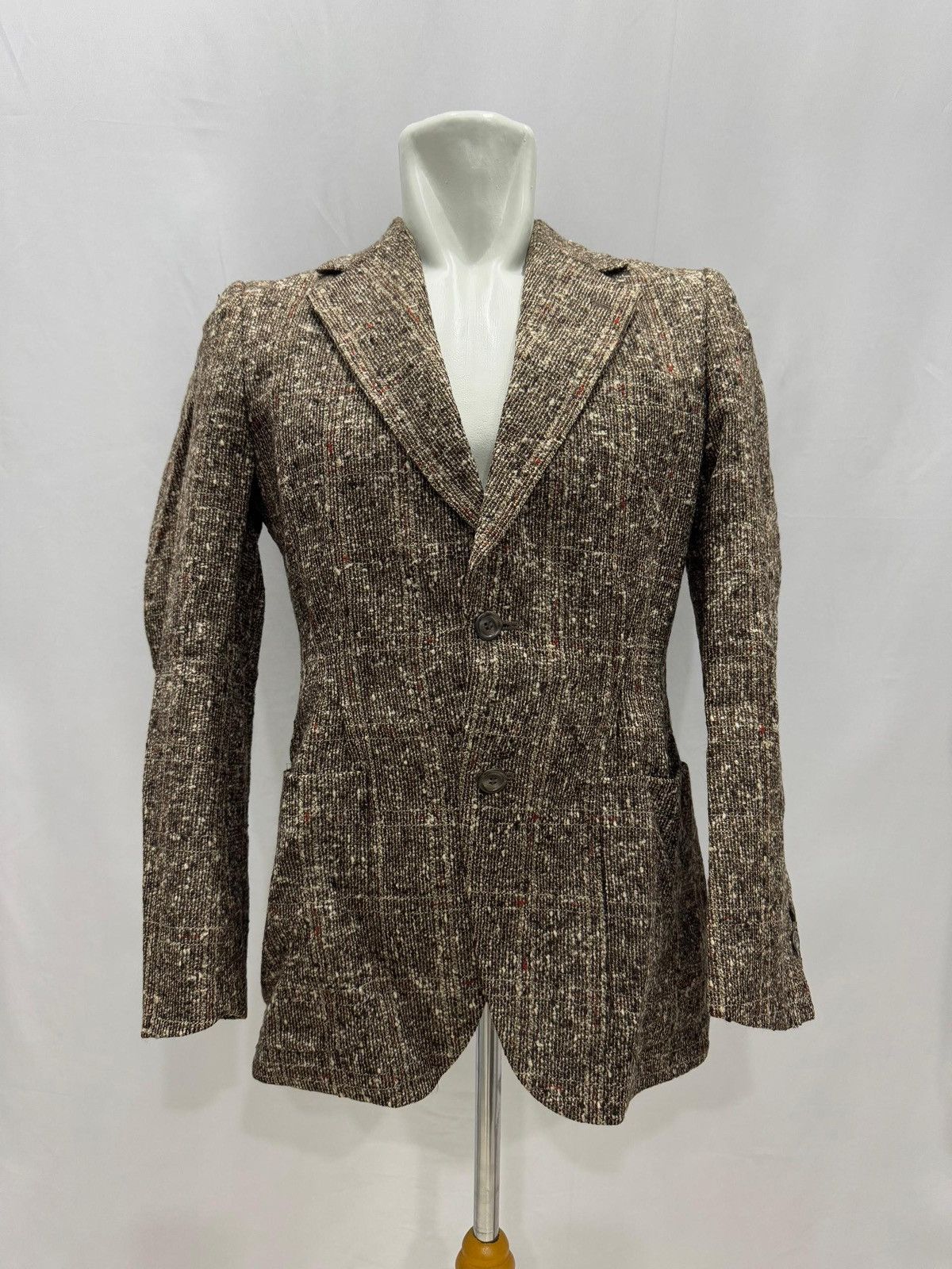 Vintage True Vintage Montrio Speckled Wool Tweed Blazer Size US M / EU 48-50 / 2 - 1 Thumbnail