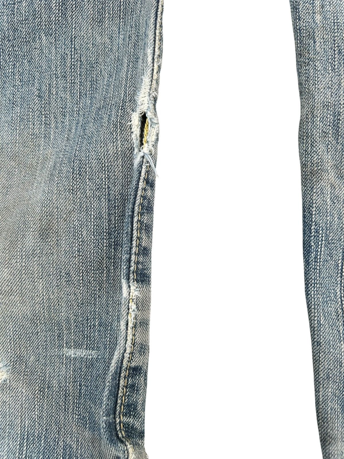 Kapital Thrashed Vintage Edwin 505zx Selvedge Denim Jeans japan Size US 31 - 15 Thumbnail
