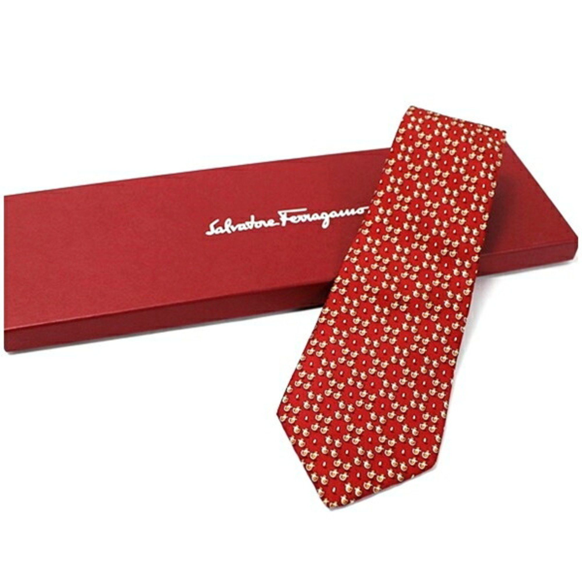 Salvatore Ferragamo Salvatore Ferragamo Silk Tie Men's Size ONE SIZE - 1 Thumbnail