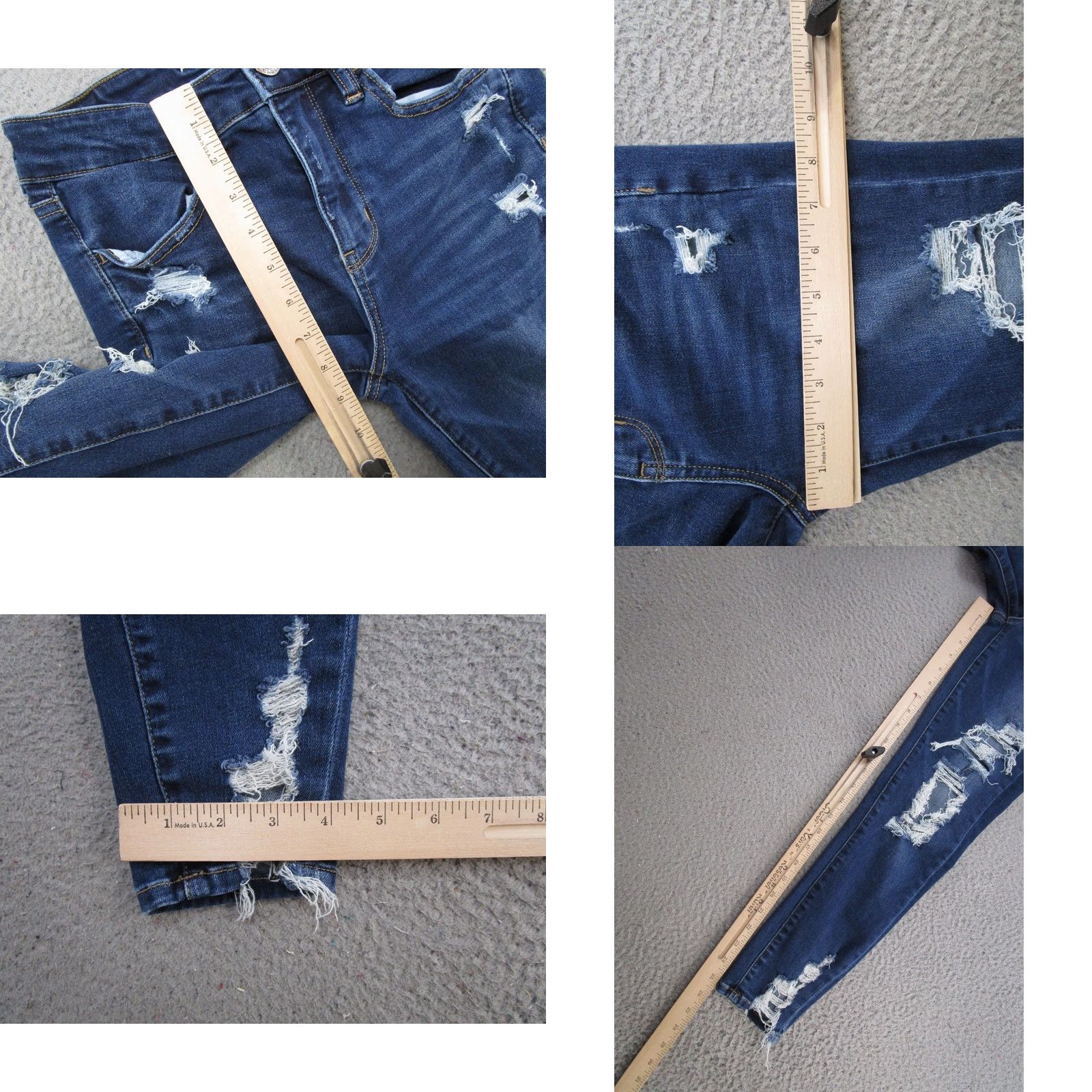 American Eagle Outfitters American Eagle Outfitters Jegging Jeans Size 4 Short Distressed Hi Rise Stretch Denim Blue Women’s 5-Pocket Design Size 27" / US 4 / IT 40 - 8 Thumbnail