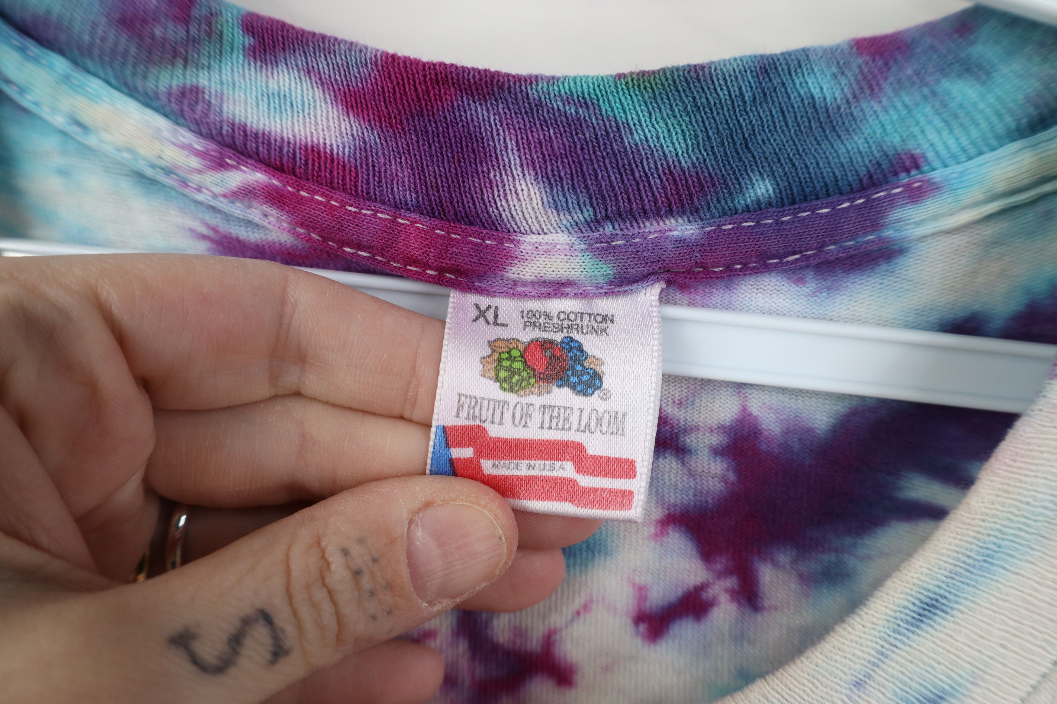 Vintage Vintage 90s Jester Tees Grateful Dead Tie Dye T-Shirt USA Size US XL / EU 56 / 4 - 14 Thumbnail