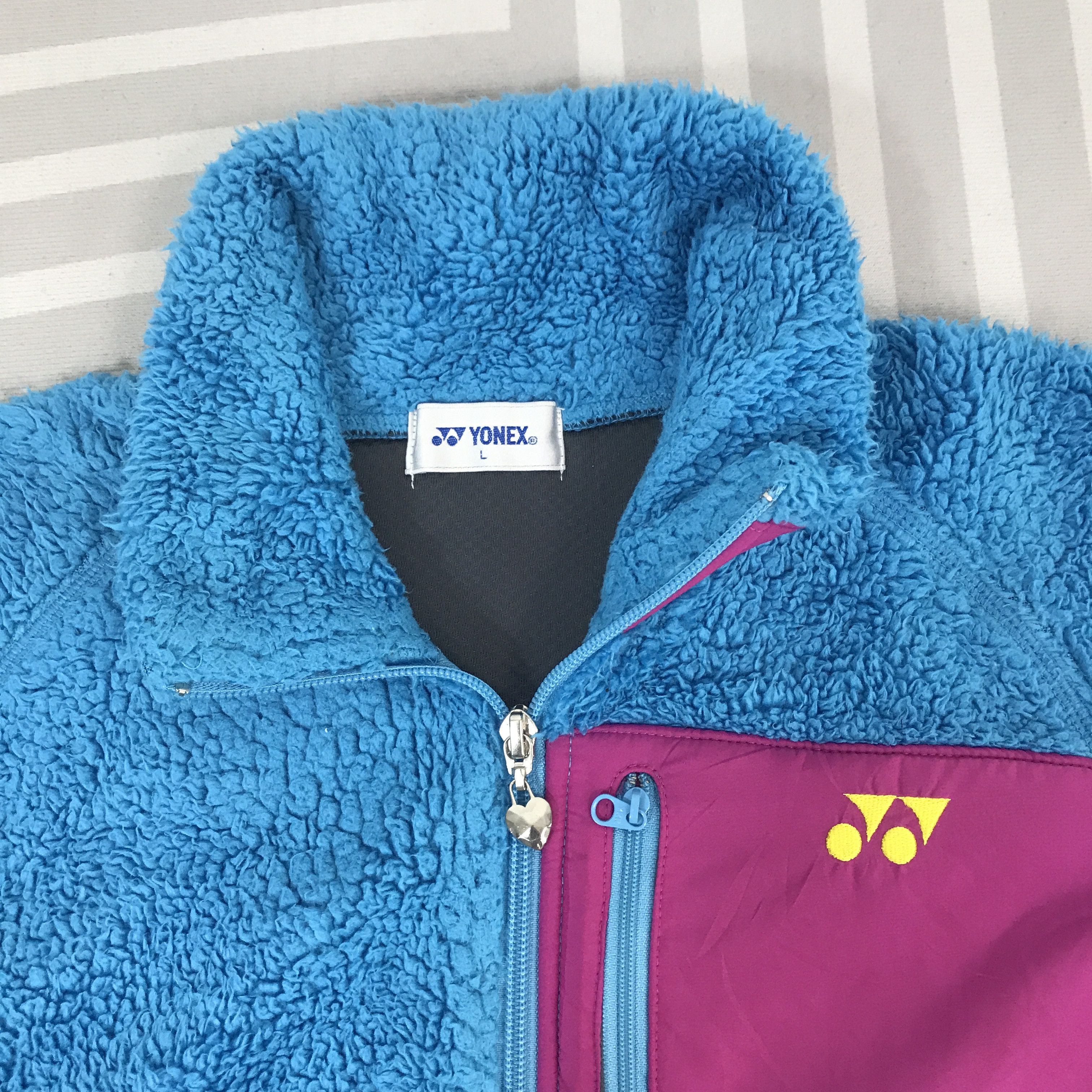 Japanese Brand Vintage Yonex Sherpa fleece woman design Jacket Size US L / EU 52-54 / 3 - 8 Thumbnail